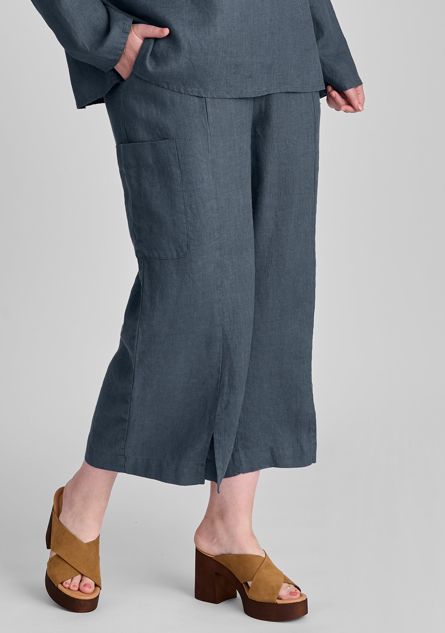 Breathable Linen Pants for Women - Comfortable Elastic Waistband, Loose Fit Casual Trousers - Perfect for Summer, Yoga, Travel and Lounge Wear
