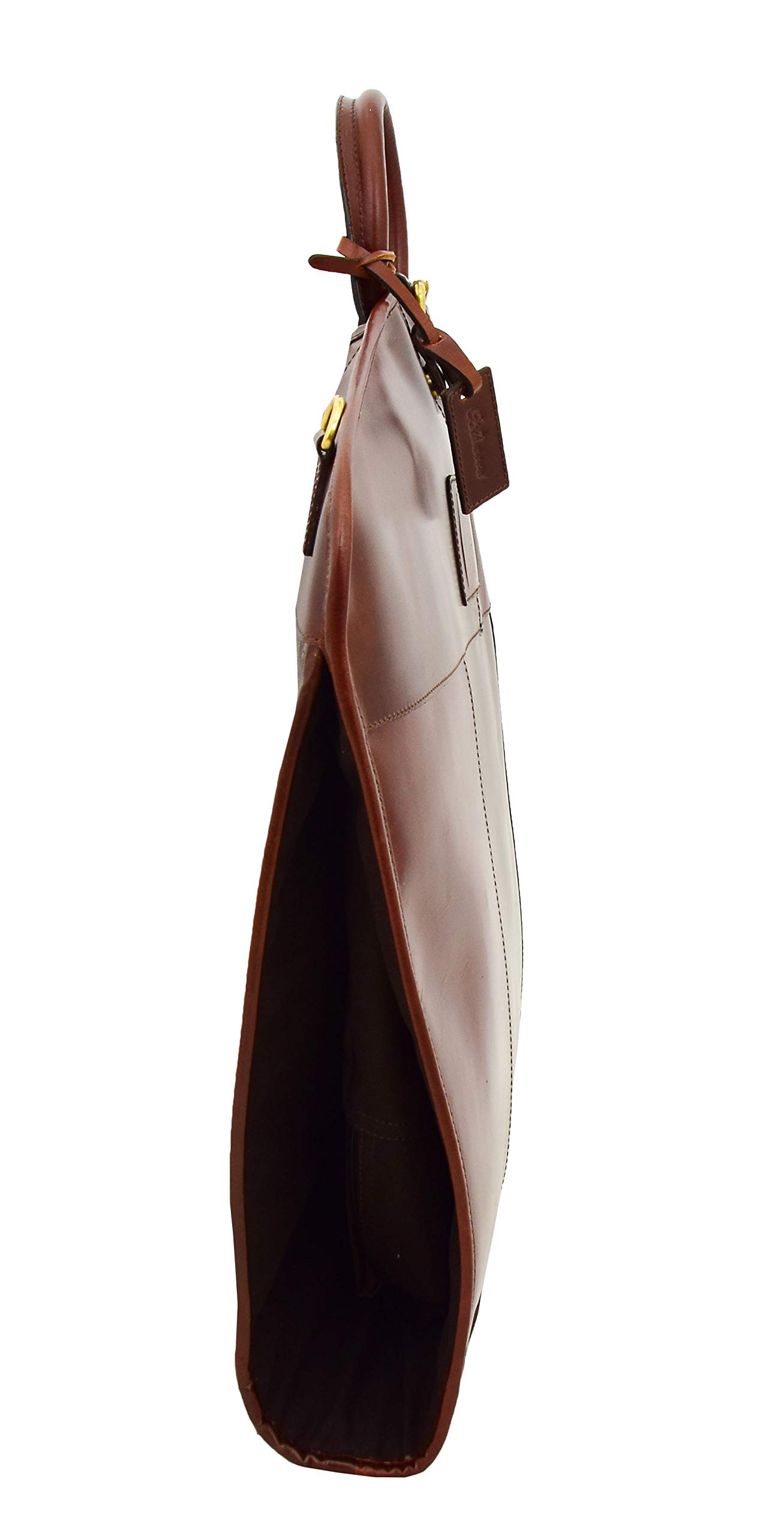 Premium Leather Suit Carrier Bag - Travel Garment Cover for Business & Formal Wear - Durable Dress Suiter Case with Shoulder Strap - Perfect for Air Travel, Weddings & Office Use