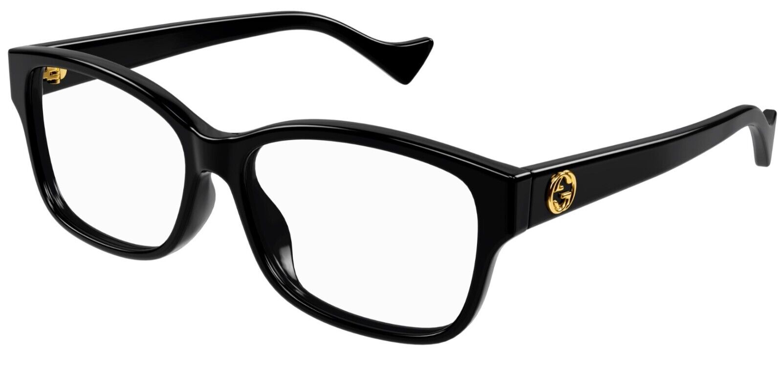 Gucci GG1259O 004 Black Rectangular Women's Eyeglasses - Stylish Designer Optical Frames for Women | Perfect for Work, Reading & Everyday Fashion