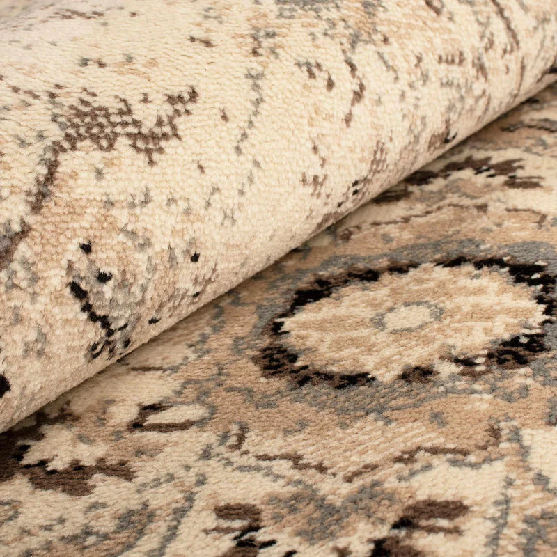 Stylish Nysa Floral Geometric Diamond Pattern Indoor Area Rug - Perfect for Living Room, Bedroom, and Home Decor