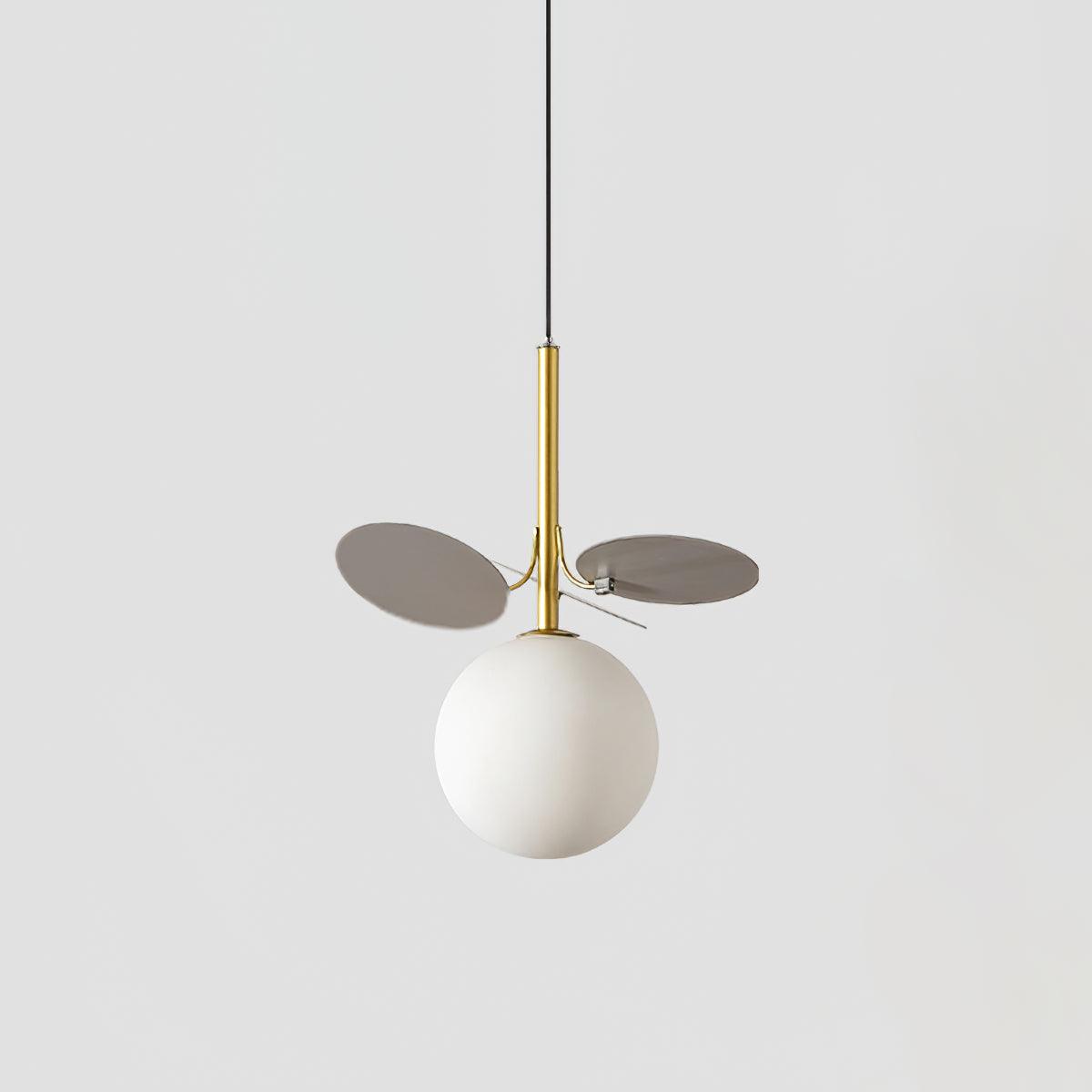 Blanca Pendant Light - Modern Hanging Ceiling Lamp for Kitchen Island, Dining Room & Bedroom | Elegant Glass Shade with Brass Finish | Indoor Lighting Fixture