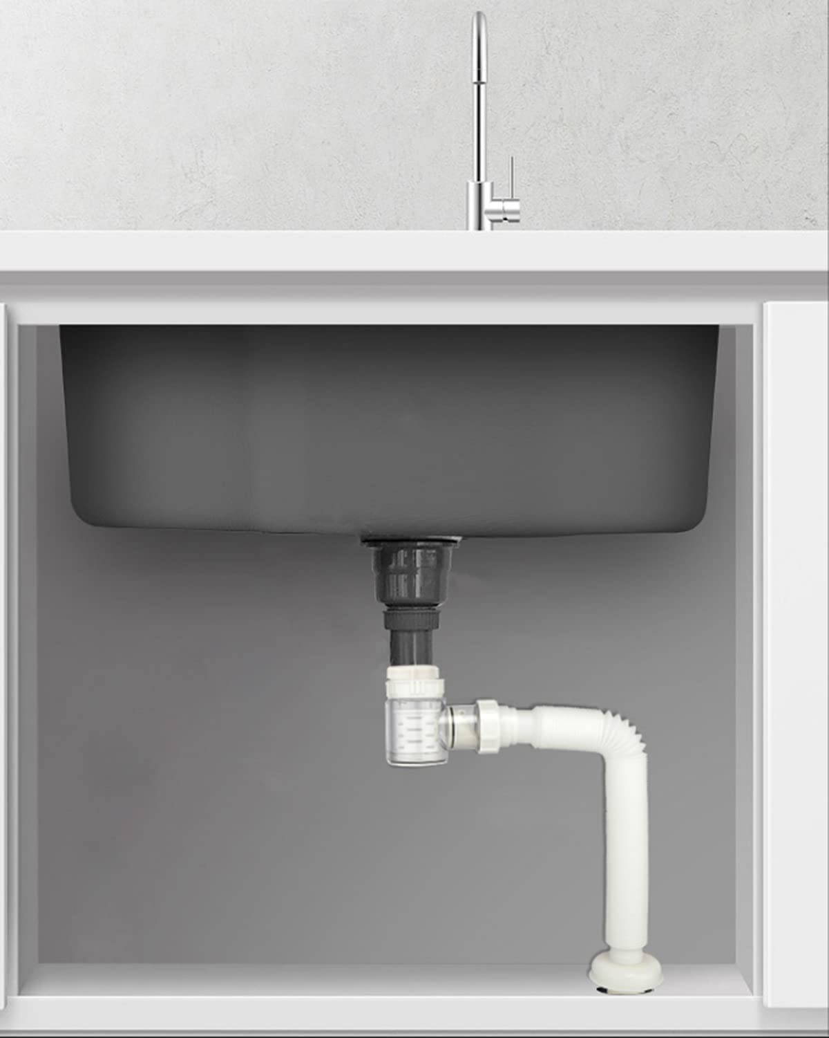 Flexible P-Trap Drain Pipe (1-1/2