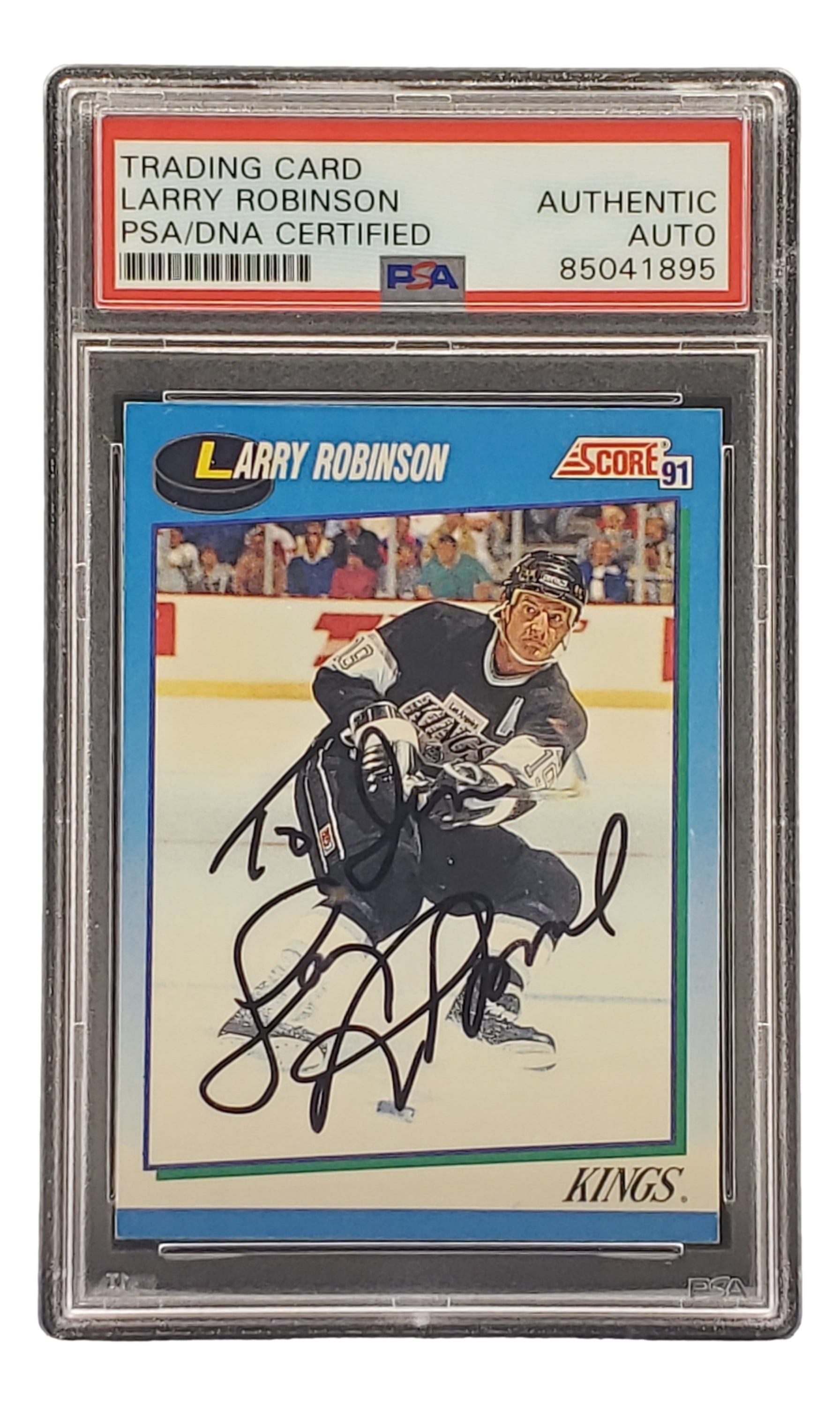 Larry Robinson Autographed 1991 Score #511 LA Kings Hockey Card - PSA/DNA Certified 85041895 - Collectible Memorabilia for NHL Fans & Sports Card Enthusiasts