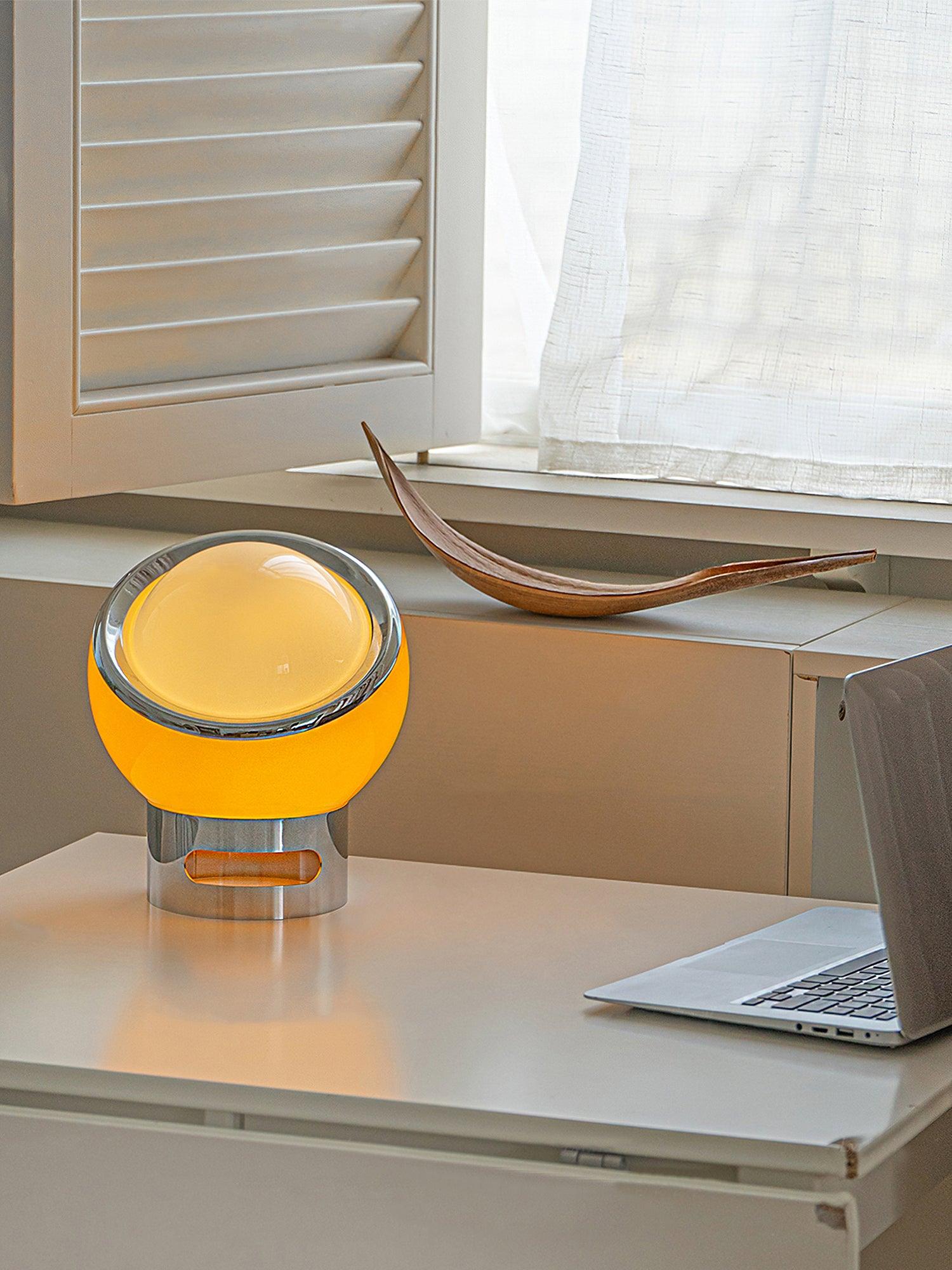 Valeria Table Lamp - Modern LED Nightstand Lamp with USB Port, Adjustable Brightness for Bedroom, Living Room & Office - Perfect for Reading, Working & Relaxing