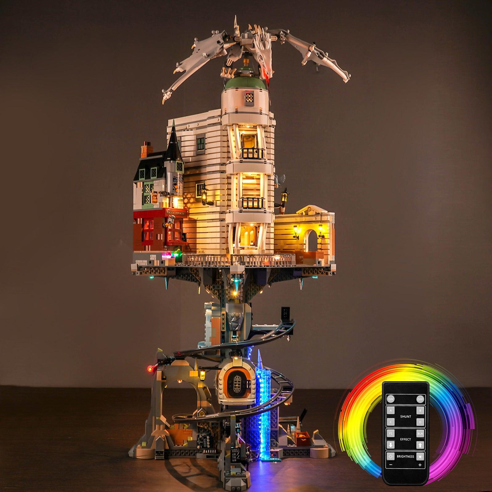 Harry Potter LEGO Gringotts Wizarding Bank Collector's Edition 76417 Building Kit with LED Lights - Complete Lighting Set for Display & Nighttime Play - Perfect for Harry Potter Fans & LEGO Collectors