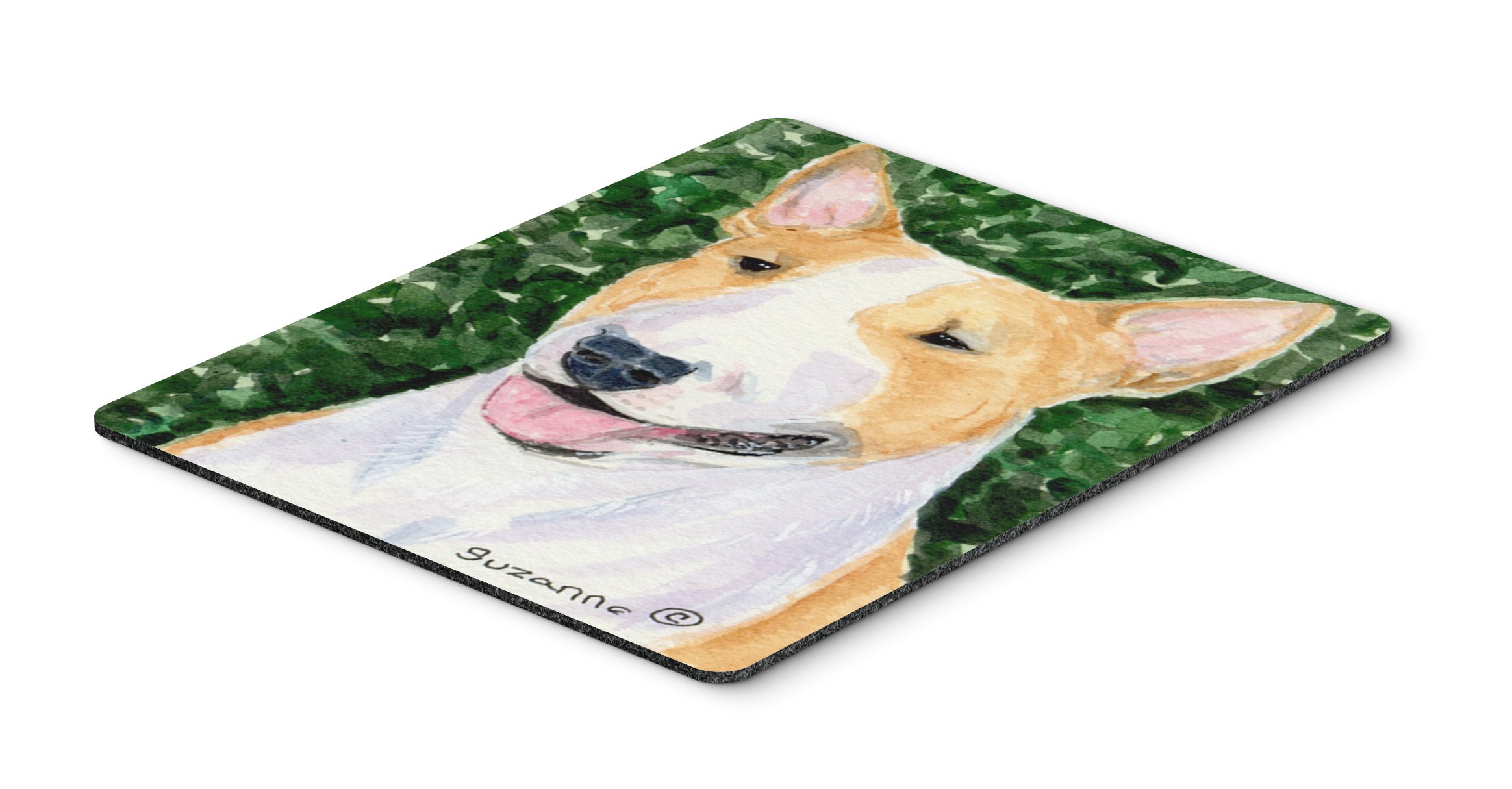 Bull Terrier Mouse Pad & Trivet - Washable Large Non-Slip Desk Mat for Home Office, Gaming, Computer & Laptop Use - Perfect for Work, Cooking & Decor