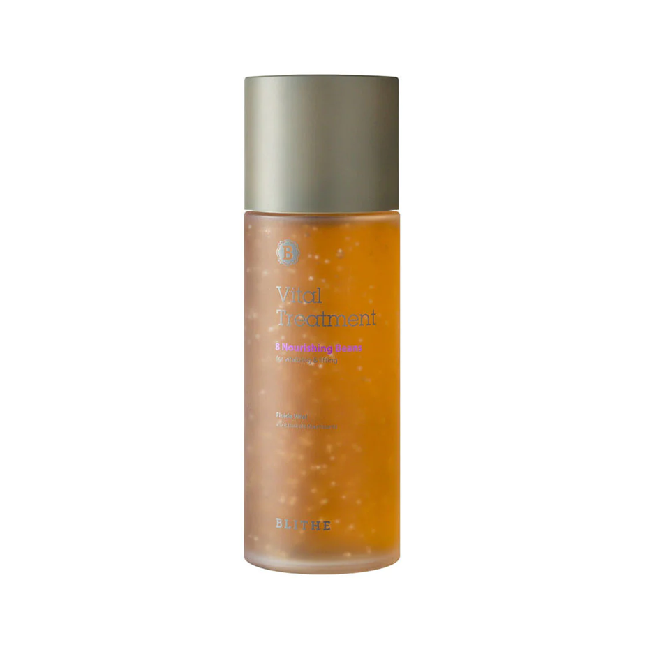 BLITHE Vital Treatment 8 Nourishing Beans Facial Serum 150ml - Hydrating & Anti-Aging Skincare for Dry & Sensitive Skin | Perfect for Night Routine & Travel Skincare