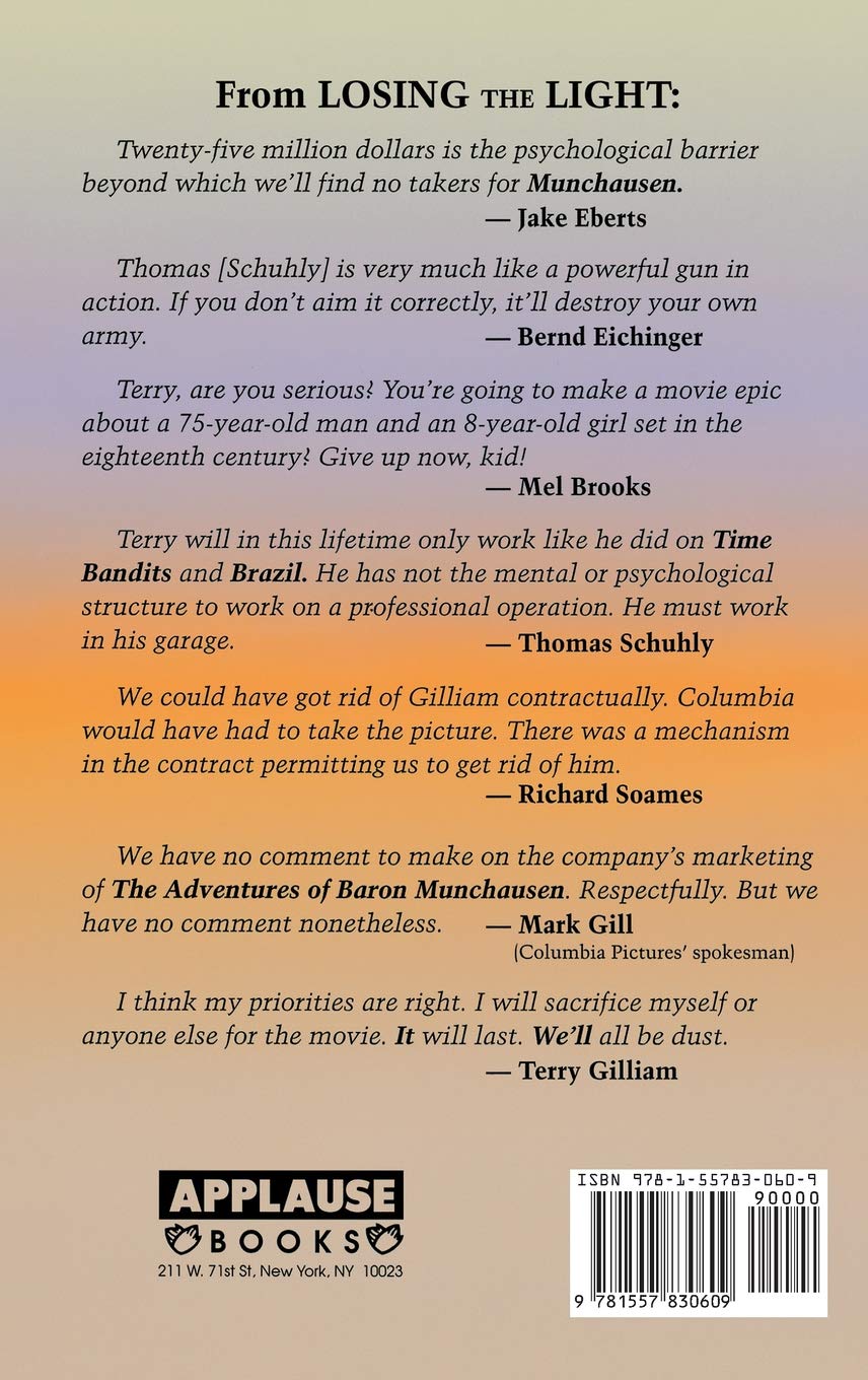Losing the Light: Terry Gilliam & The Munchausen Saga - Biography & Film History Book | Perfect for Movie Buffs & Film Students