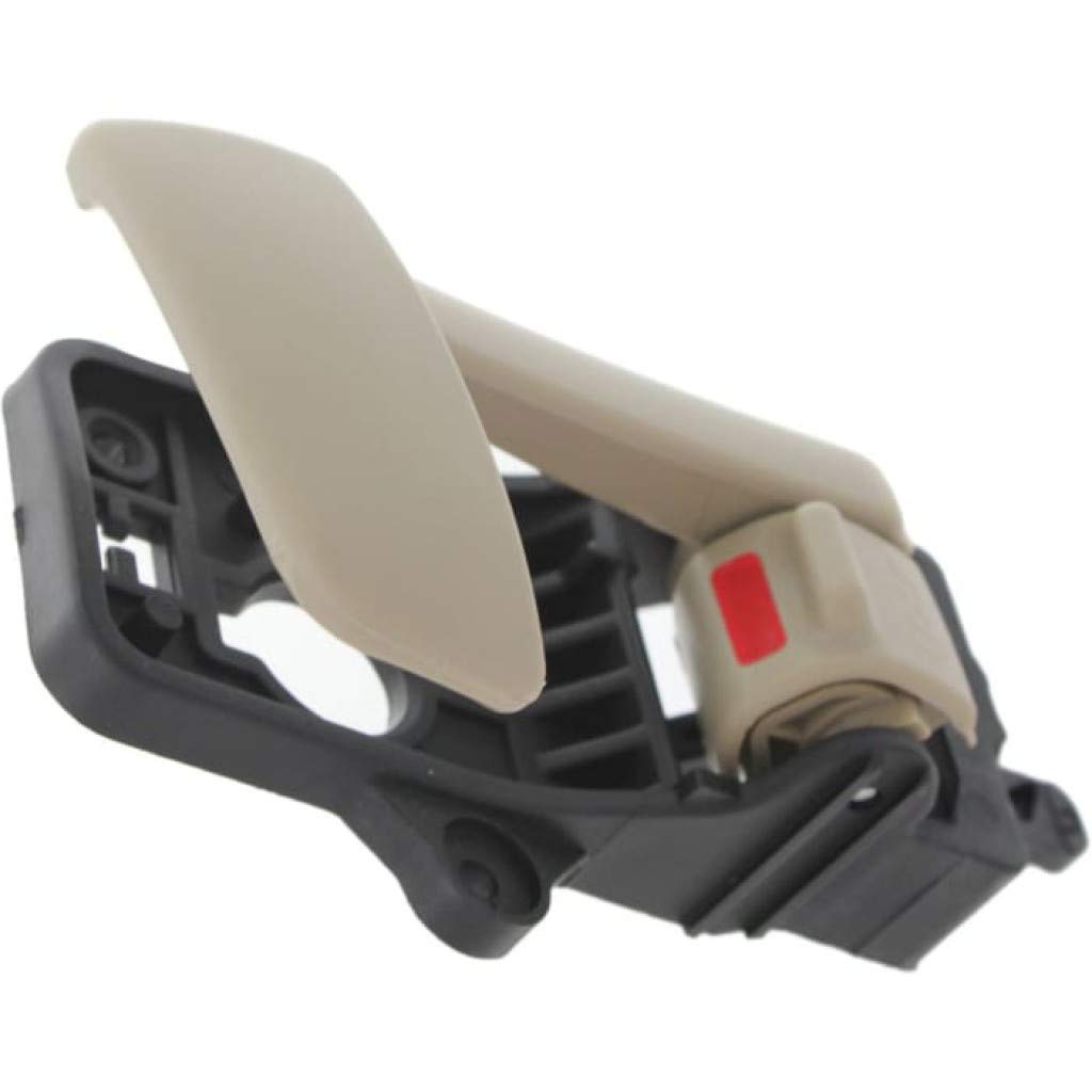 2007-2012 Hyundai Santa Fe Interior Door Handle Front or Rear Passenger Side Beige with Door Lock Button - Compatible with All Submodels | Replacement Car Part for Easy DIY Installation & Vehicle Maintenance