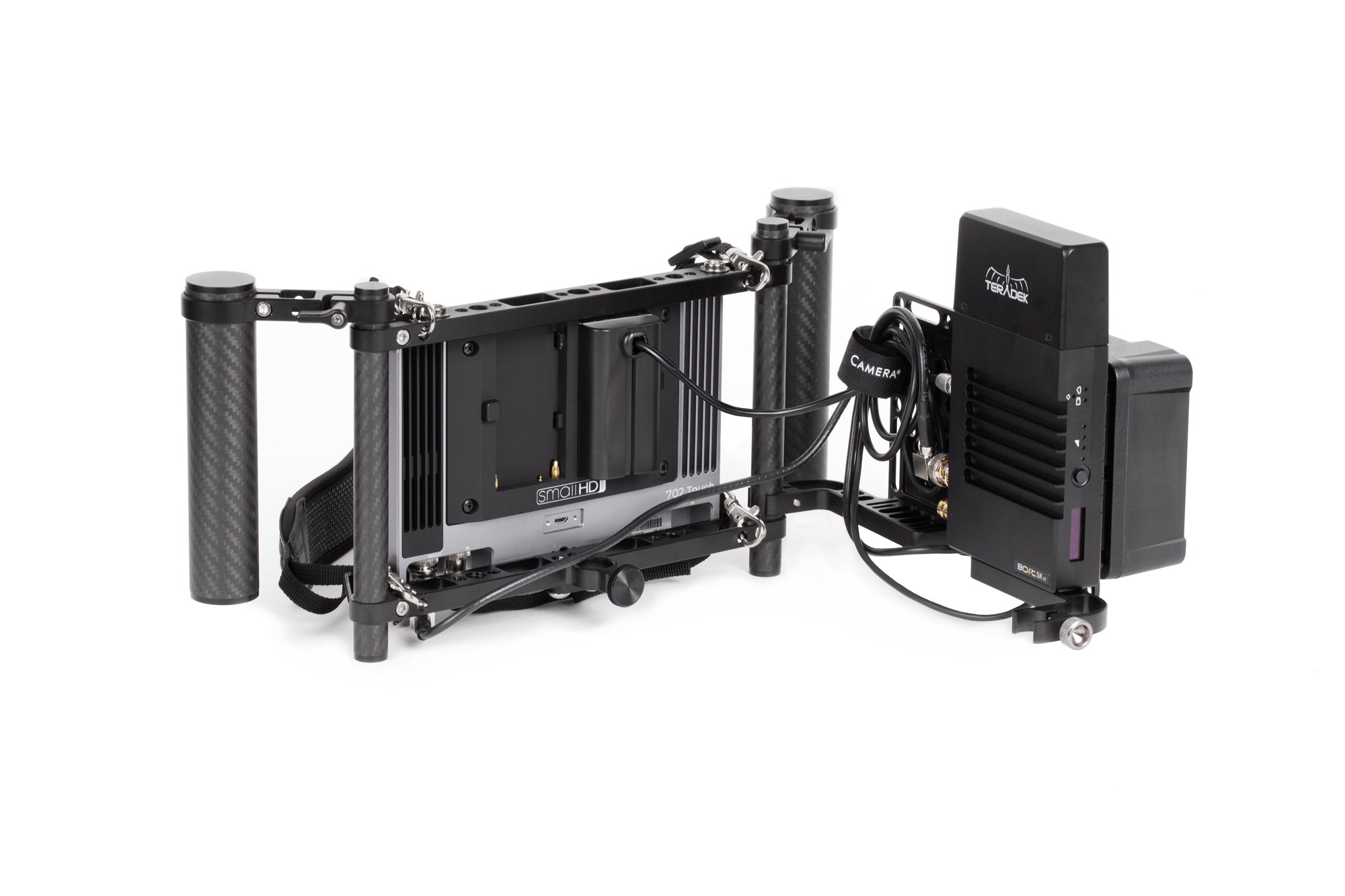 Dual Director's Monitor Cage v3 - Professional Camera Rig for DSLR & Mirrorless - Perfect for Filmmaking, Vlogging & Live Streaming