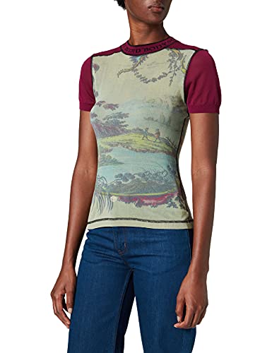 Desigual Women's Short Sleeve Knit T-Shirt - Casual Comfort Fit for Everyday Wear | Perfect for Work, Weekend & Travel Outfits