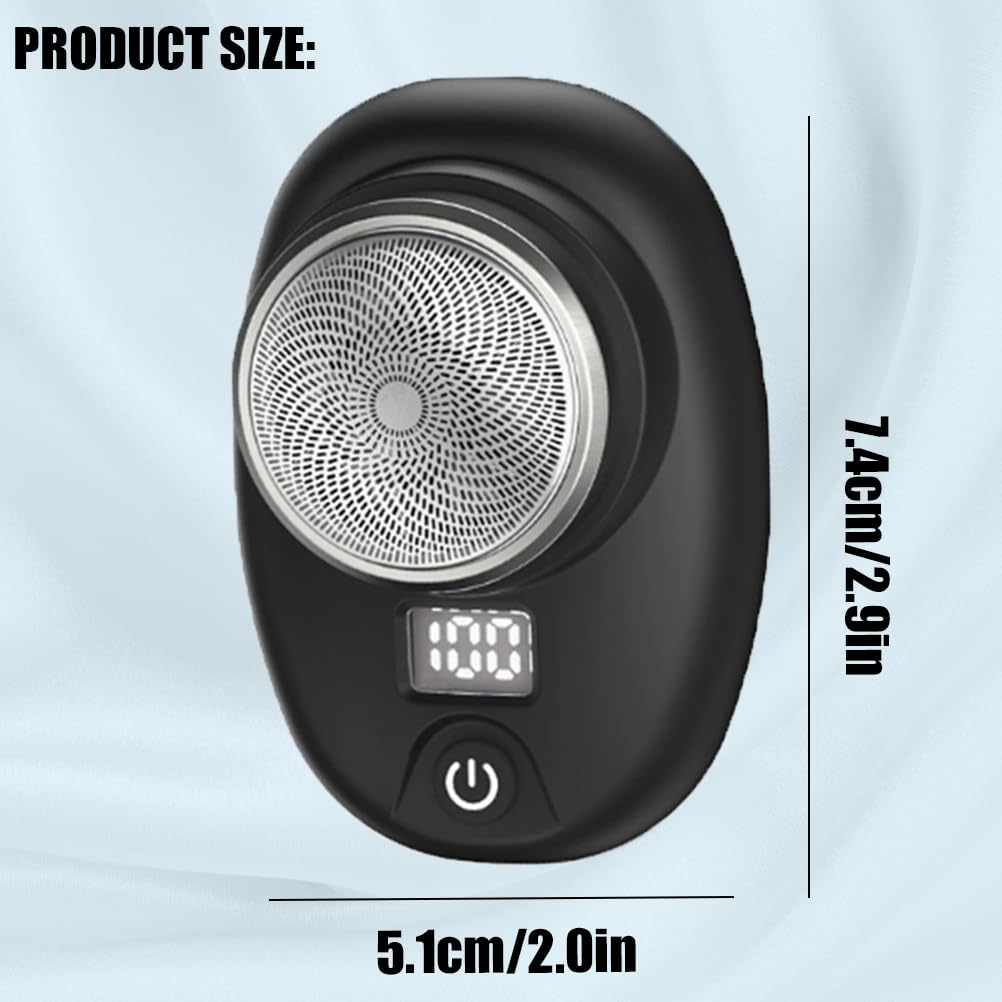 Pyrinov Electric Razor for Men - Rechargeable Waterproof Shaver, Portable Mini Trimmer with Multifunctional Design (Blue) | Perfect for Travel, Gym & Daily Grooming