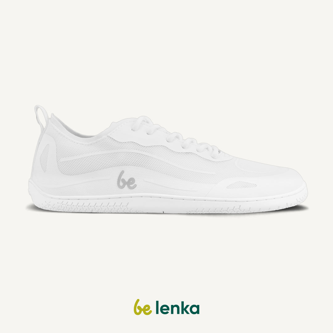 Barefoot Sneakers for Women & Men - Be Lenka Velocity All White | Minimalist Running Shoes for Natural Movement & Gym Workouts