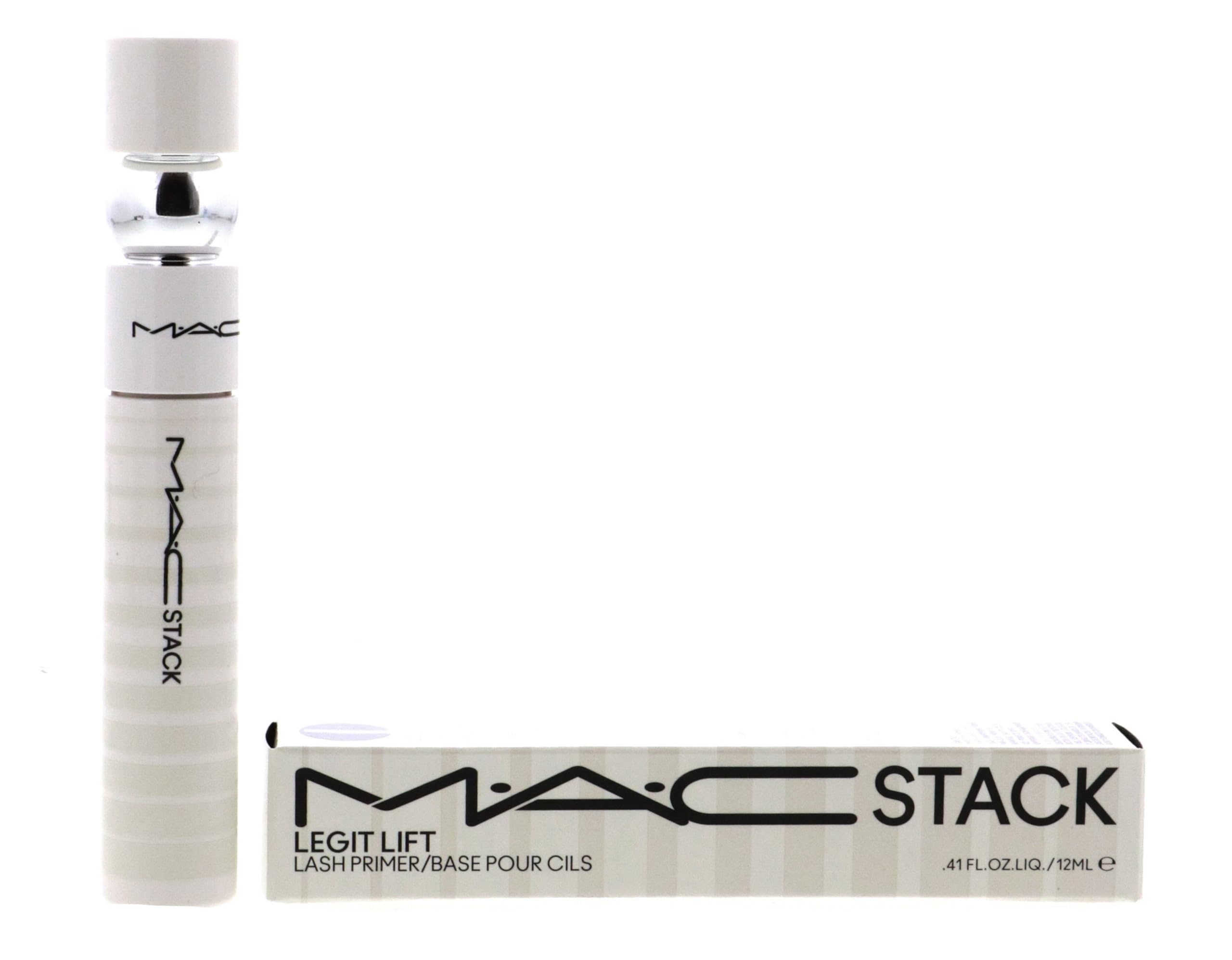 MAC M.A.C Stack Legit Lift Lash Primer - 0.41 fl oz / 12ml - White - Lengthening & Volumizing Mascara Base for Bold Lashes | Perfect for Day & Night Makeup Looks