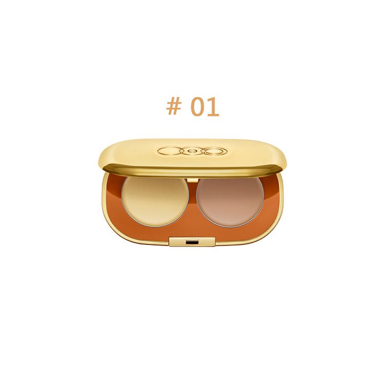 OUT OF OFFICE Two-Tone Concealer Palette - Full Coverage Creamy Concealer for Dark Circles & Blemishes - Perfect for Everyday Makeup & Professional Contouring