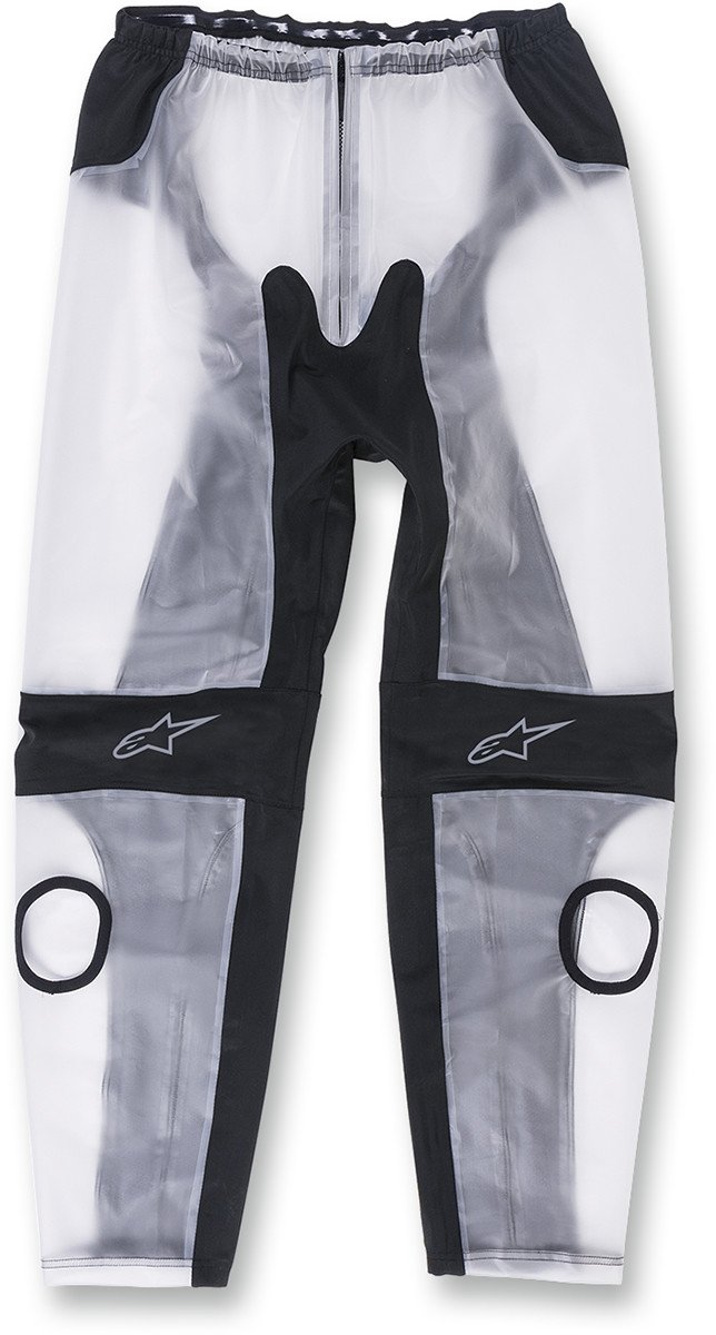 Alpinestars Racing Rain Pants for Men - Waterproof Motorcycle Pants Small Size (Clear/Black) - Ideal for Wet Weather Motorcycle Riding and Outdoor Sports