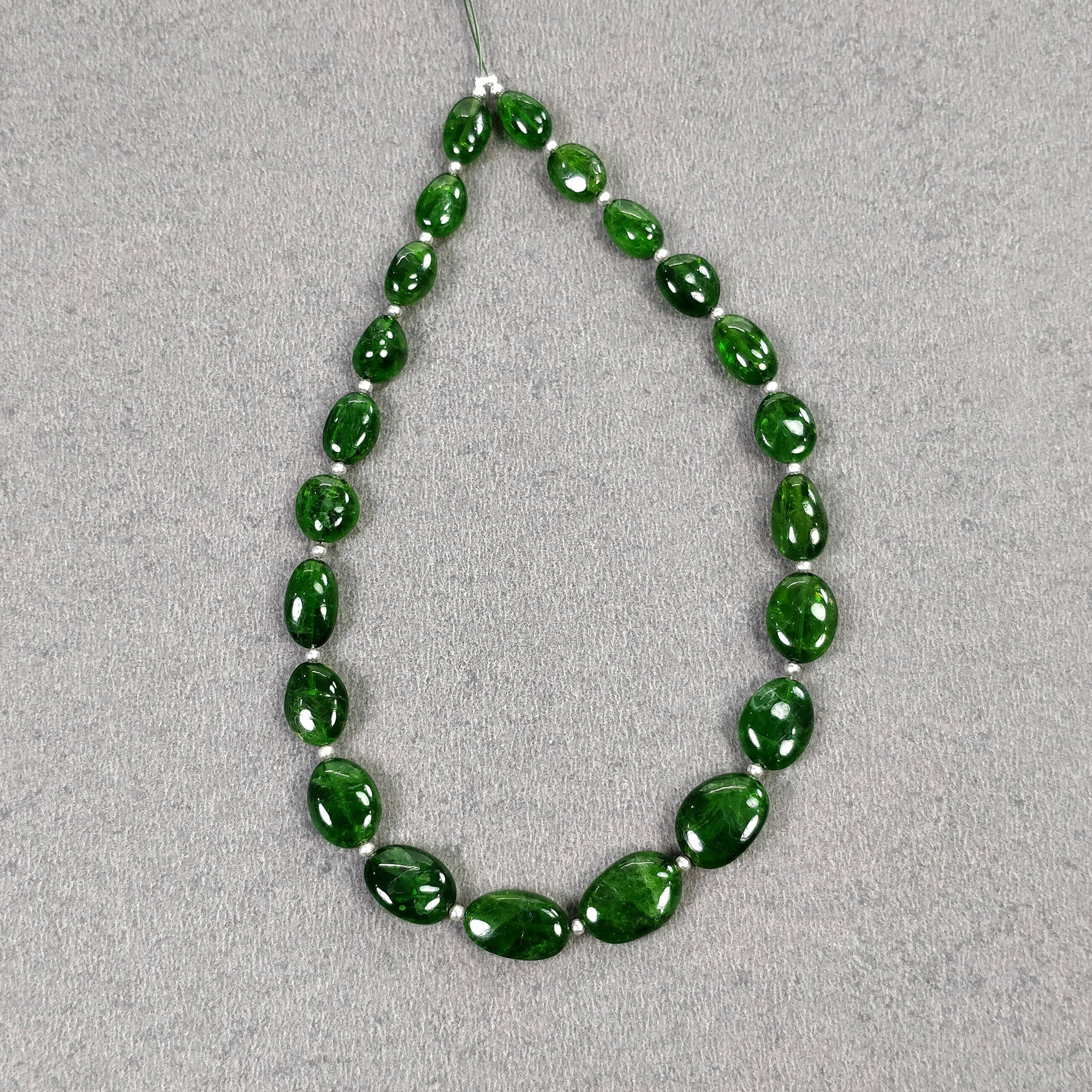 Natural Green Chrome Diopside Loose Beads - 52.00cts Genuine Gemstone Nuggets (7.5x5.5mm to 11x8mm) for Jewelry Making, Wire Wrapping & DIY Crafts | High-Quality Uneven Plain Beads with Video