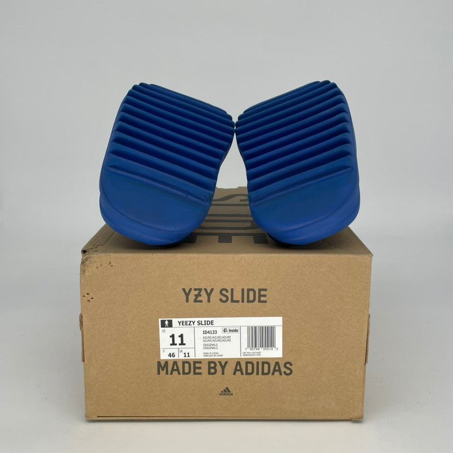 Adidas Yeezy Slide Azure - Men's Size 11 (ID4133) | Comfortable Slides for Beach, Pool & Casual Wear