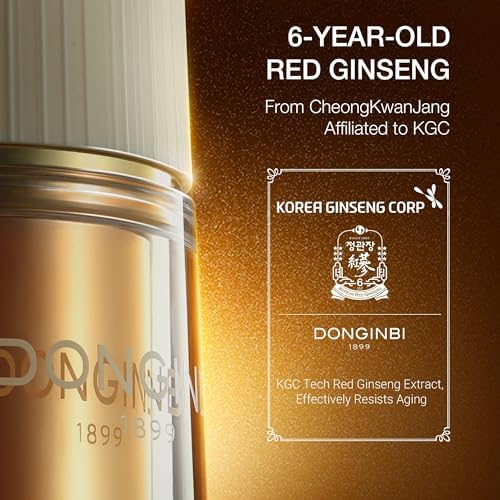 Donginbi Red Ginseng Power Repair Essential Skin Care Set - Anti-Aging Face Essence, Wrinkle Reduction, Korean Beauty Routine | Perfect for Daily Skincare & Easter Gift Baskets