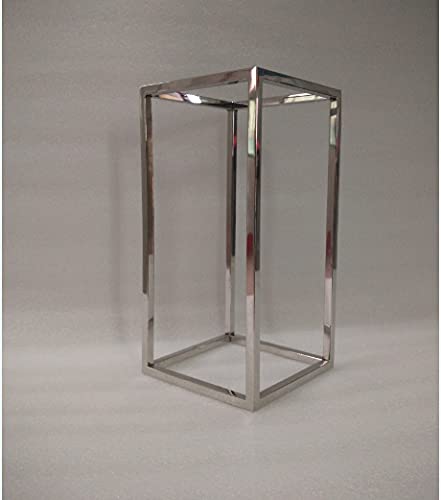 Premium Silver Stainless Steel Shoe & Handbag Display Stand - Elegant Retail Store Window Props & Decorations for Boutique, Jewelry, and Fashion Accessories Showcase
