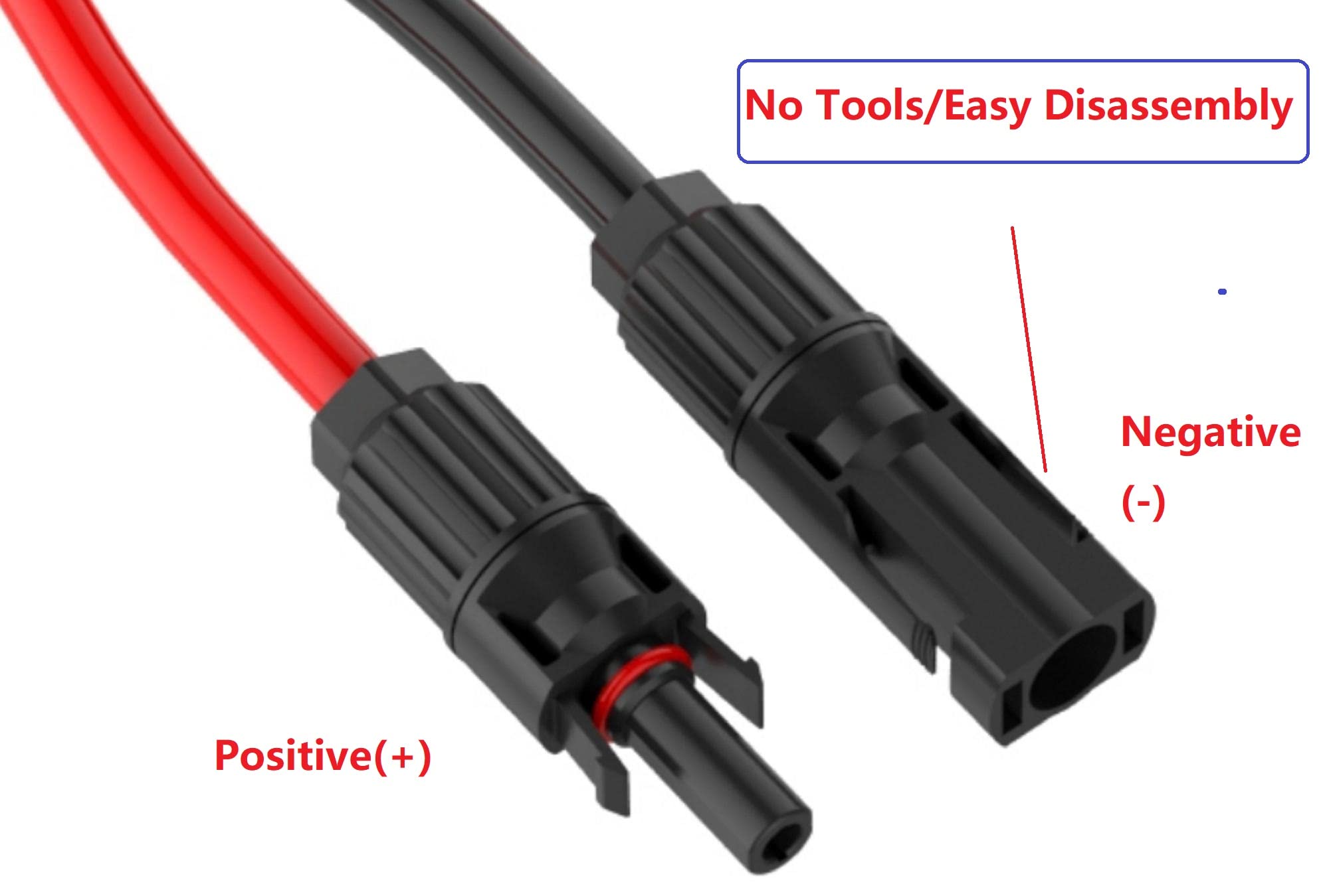 SolarEnz DC 8mm Female to Solar Connector Adapter Cable - Compatible with 100W Portable Solar Panels for RV, Camping & Outdoor Power Supply