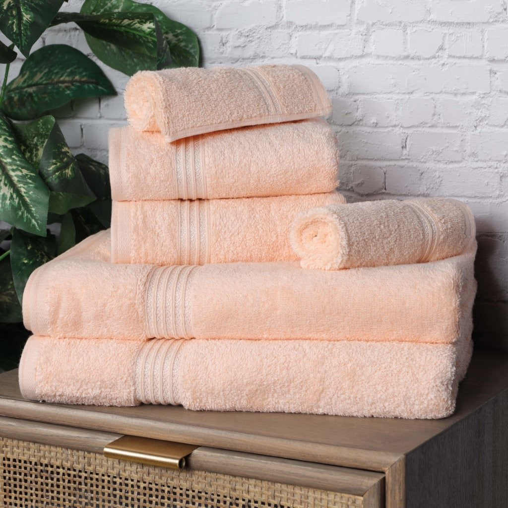 Premium 6-Piece Egyptian Cotton Towel Set - Ultra Soft, Highly Absorbent Bath Towels for Spa, Hotel & Luxury Home Use