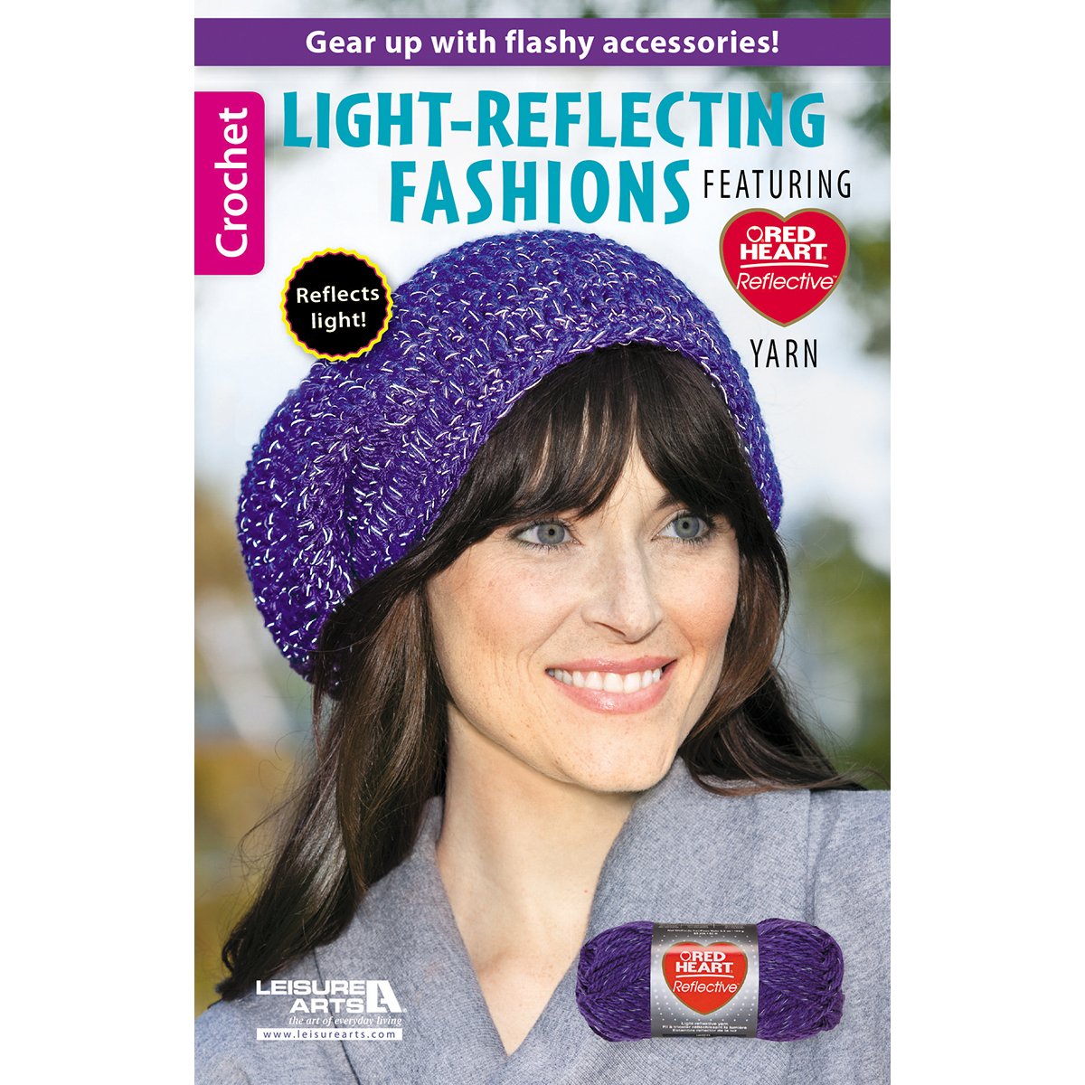 Leisure Arts Light Reflecting Fashions Crochet Book - DIY Crochet Patterns for Stylish Clothing & Accessories - Perfect for Home Crafting, Gifts & Fashion Projects