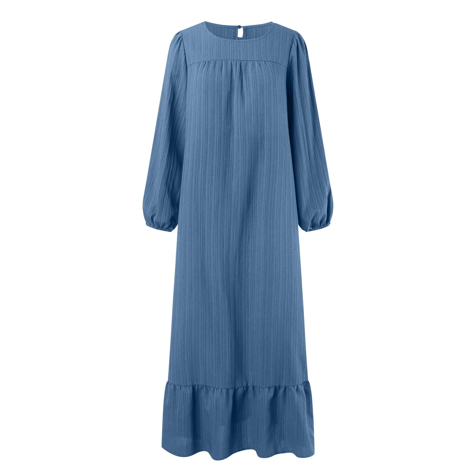 Elegant Balloon Sleeve Modest Abaya Dress for Women - Perfect for Prayer, Special Occasions & Everyday Wear