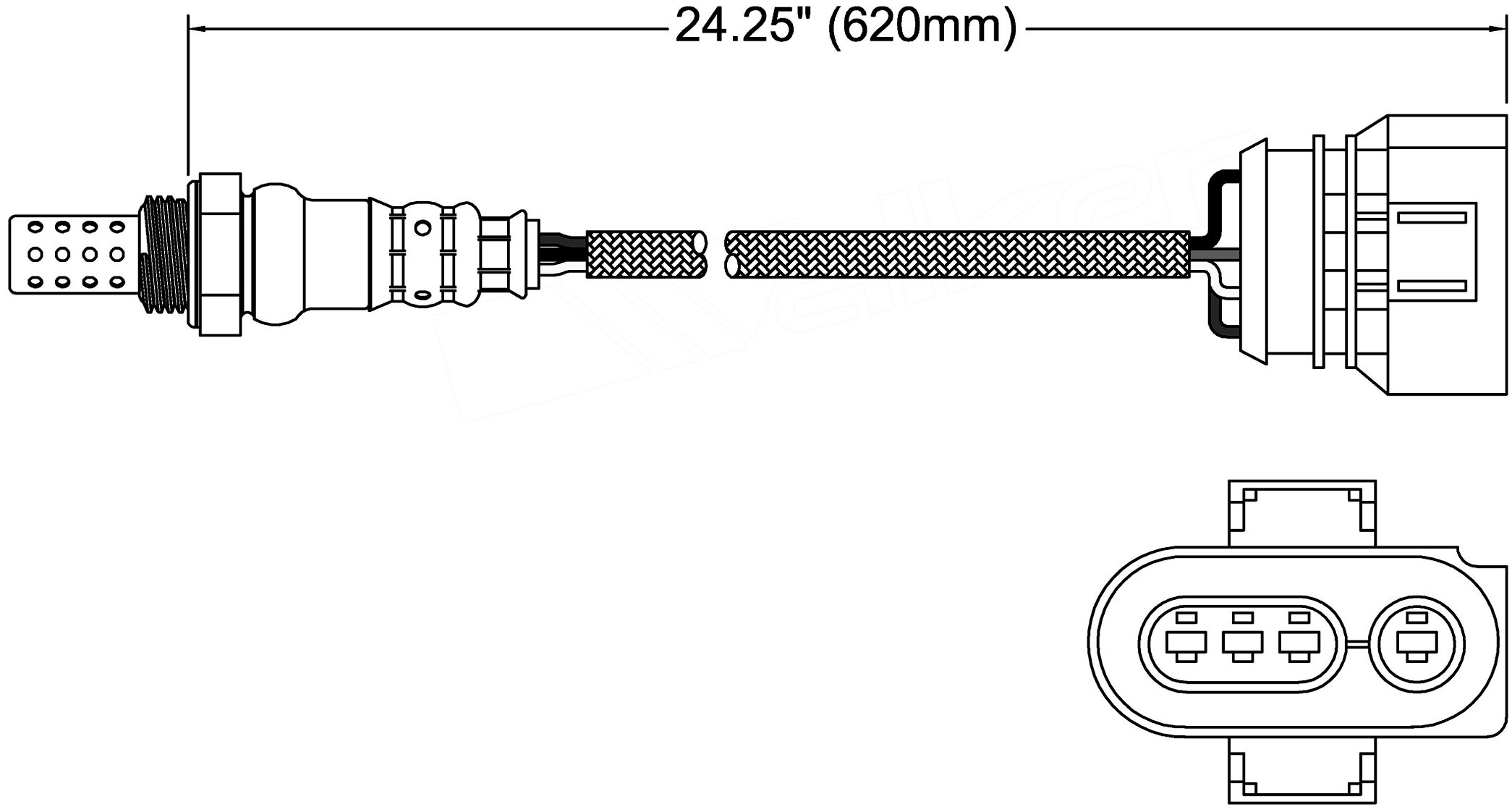 ACDelco Professional 213-3084 Heated Oxygen Sensor - High Performance O2 Sensor for GM, Chevy, Buick, Cadillac | Improves Fuel Efficiency & Emissions | Perfect for Engine Tuning & Diagnostics