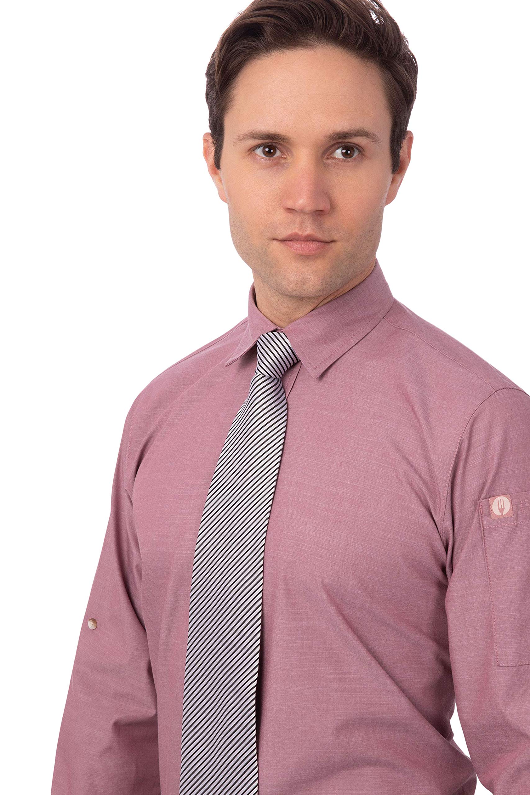 Chef Works Unisex Striped Dress Tie for Professional Chefs & Waiters - Perfect for Restaurants, Catering & Formal Events