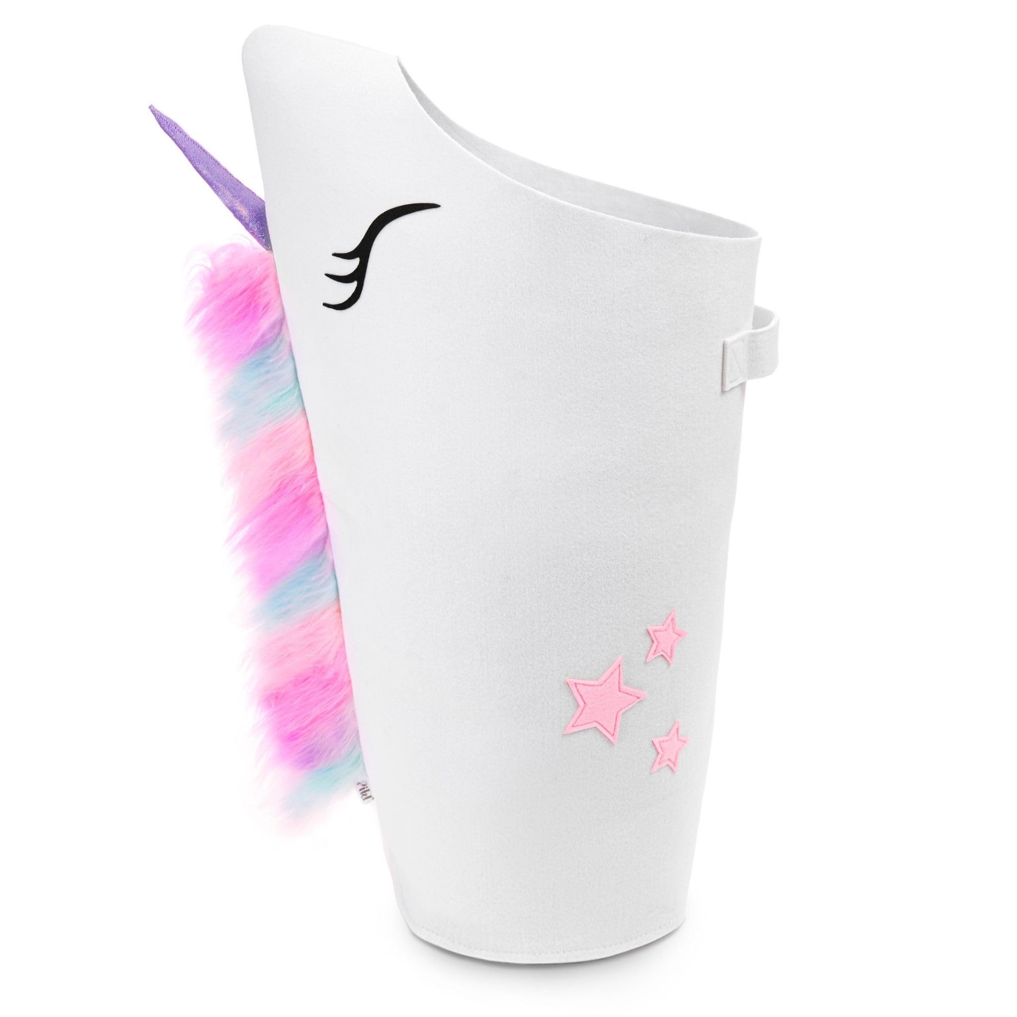 **Pikl Girls Laundry Hamper - Patented Unicorn Design, Durable Kids Hamper with Carry Handle | Perfect for Bedroom, Nursery, or Playroom Organization | Cute Unicorn Decor & Storage Basket**