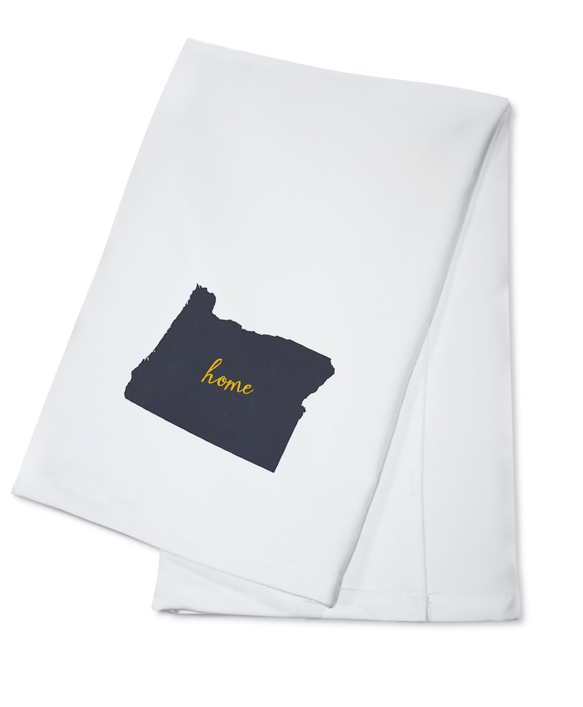 Oregon State Themed 100% Cotton Tea Towel - Gray on White Decorative Hand Towel for Kitchen & Home | Perfect for Dish Drying, Gift Giving & Farmhouse Decor