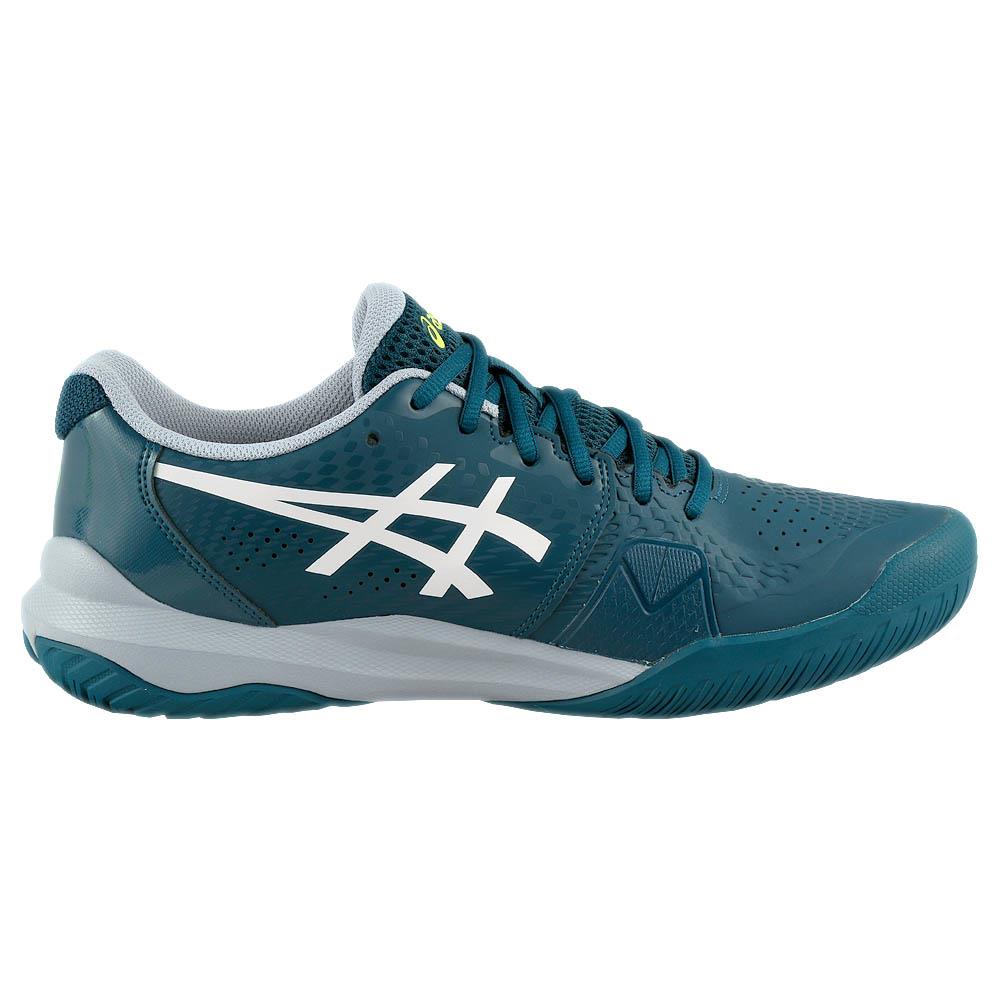 ASICS Men's Gel Challenger 14 Tennis Shoes - Mako Blue/White - Lightweight Cushioned Court Shoes for Competitive Play & Training