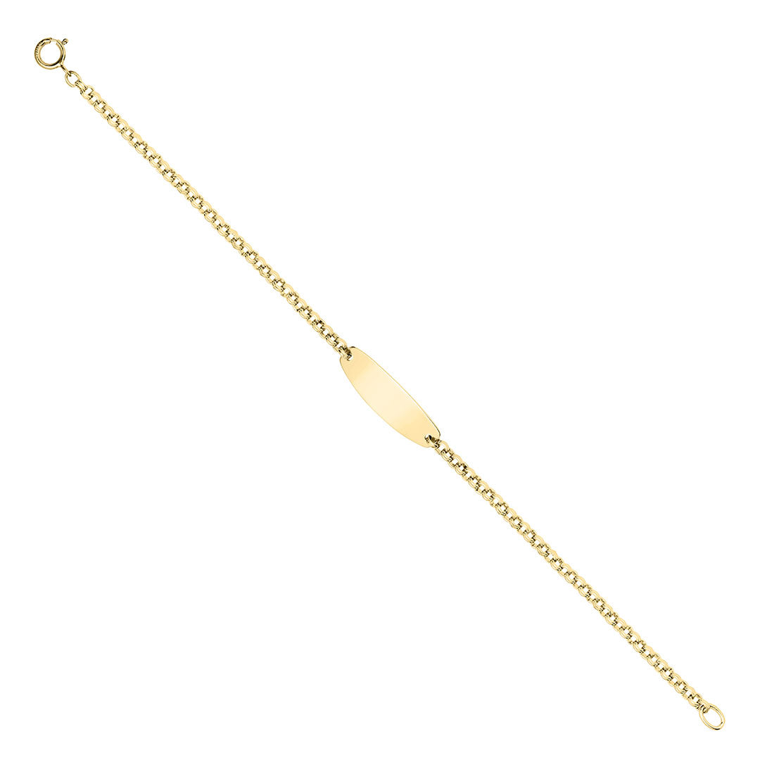 14K Gold Filled ID Bracelet for Kids - Personalized Name Bracelet for Girls & Boys - Perfect for Birthdays, Gifts & Special Occasions