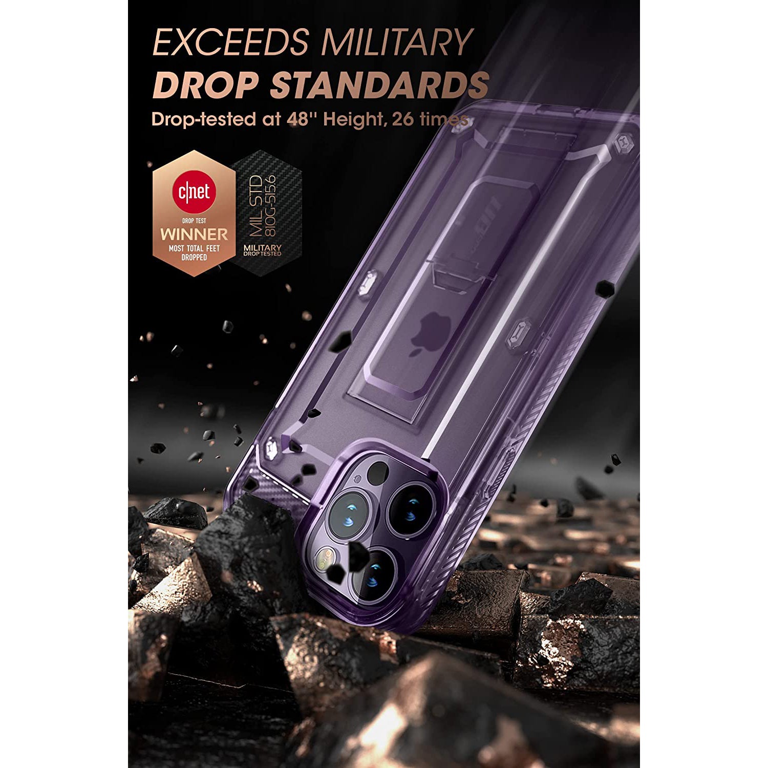 iPhone 14 Pro Max 6.7 Inch Unicorn Beetle PRO Rugged Case - Purple Fog | Shockproof & Drop Protection | Perfect for Outdoor Adventures & Extreme Sports