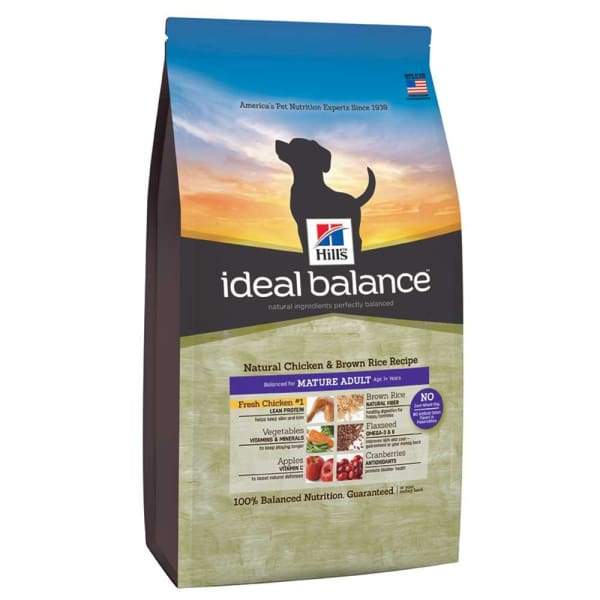 Hill's Ideal Balance Natural Chicken & Brown Rice Mature Adult Dry Dog Food 4lbs - Premium Nutrition for Senior Dogs - Perfect for Daily Meals & Weight Management