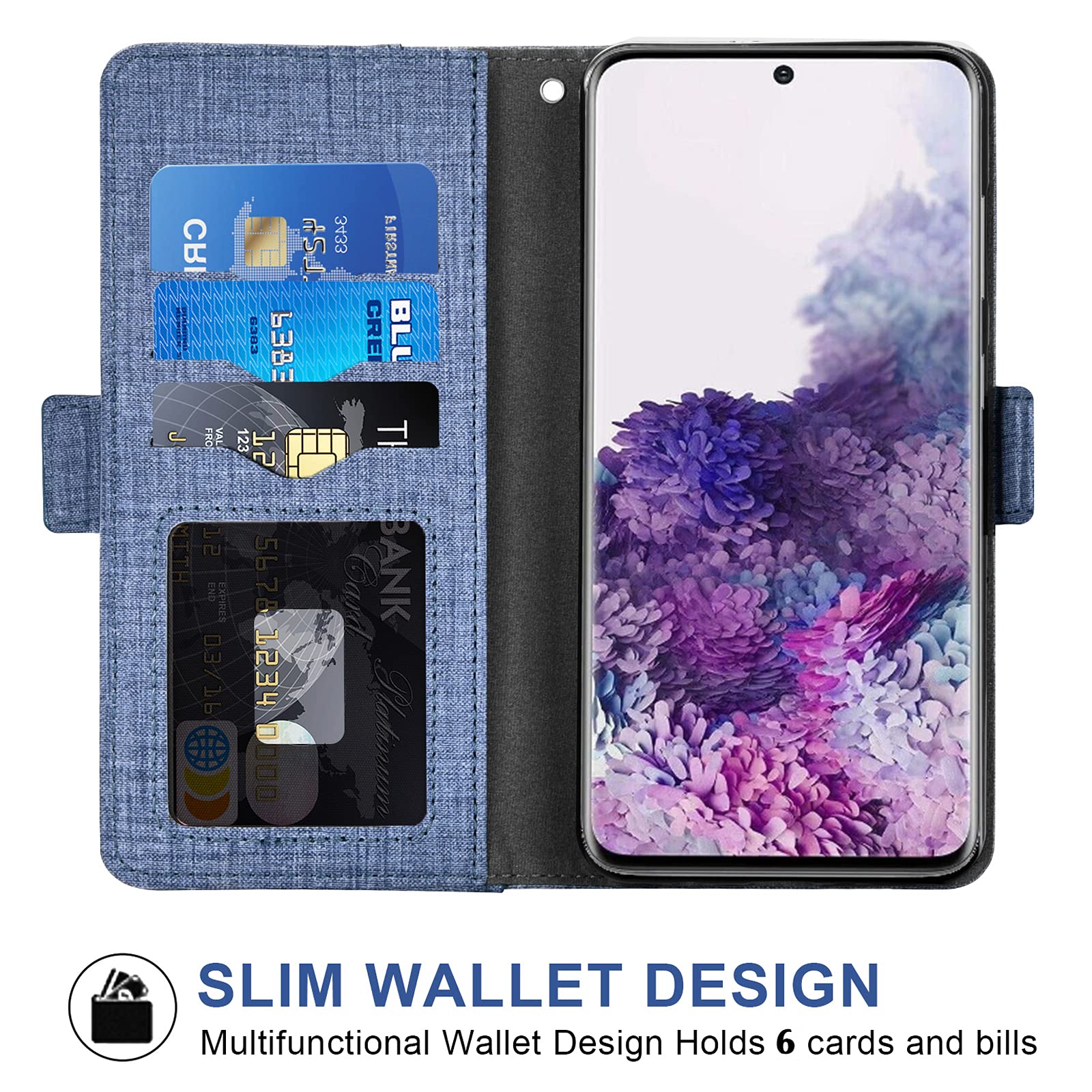 **Asuwish Samsung Galaxy S20 5G UW 6.2 Inch Wallet Case with Tempered Glass Screen Protector & Leather Flip Cover Card Holder – Compatible with Galaxy S20, S20 5G UW, Galaxy 20S G5 – Stylish Blue Case for Men & Women – Perfect for Work, Travel & Everyday Use**