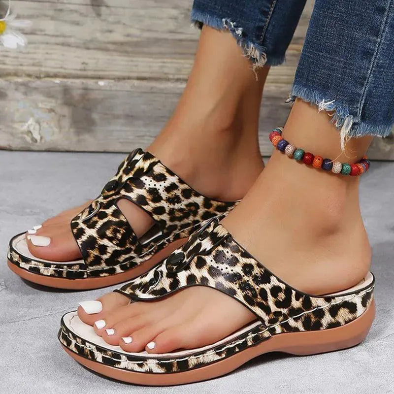 Comfortable Summer Low Heel Wedge Sandals for Women - Breathable Casual Shoes for Beach, Walking & Outdoor Activities