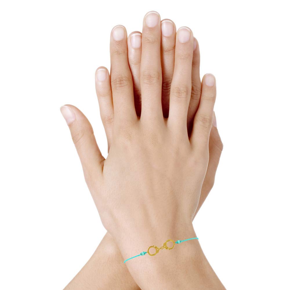 Small Gold Plated Handcuff Link Bracelet - Elegant Jewelry for Women, Perfect for Parties, Date Nights & Fashion Accessories