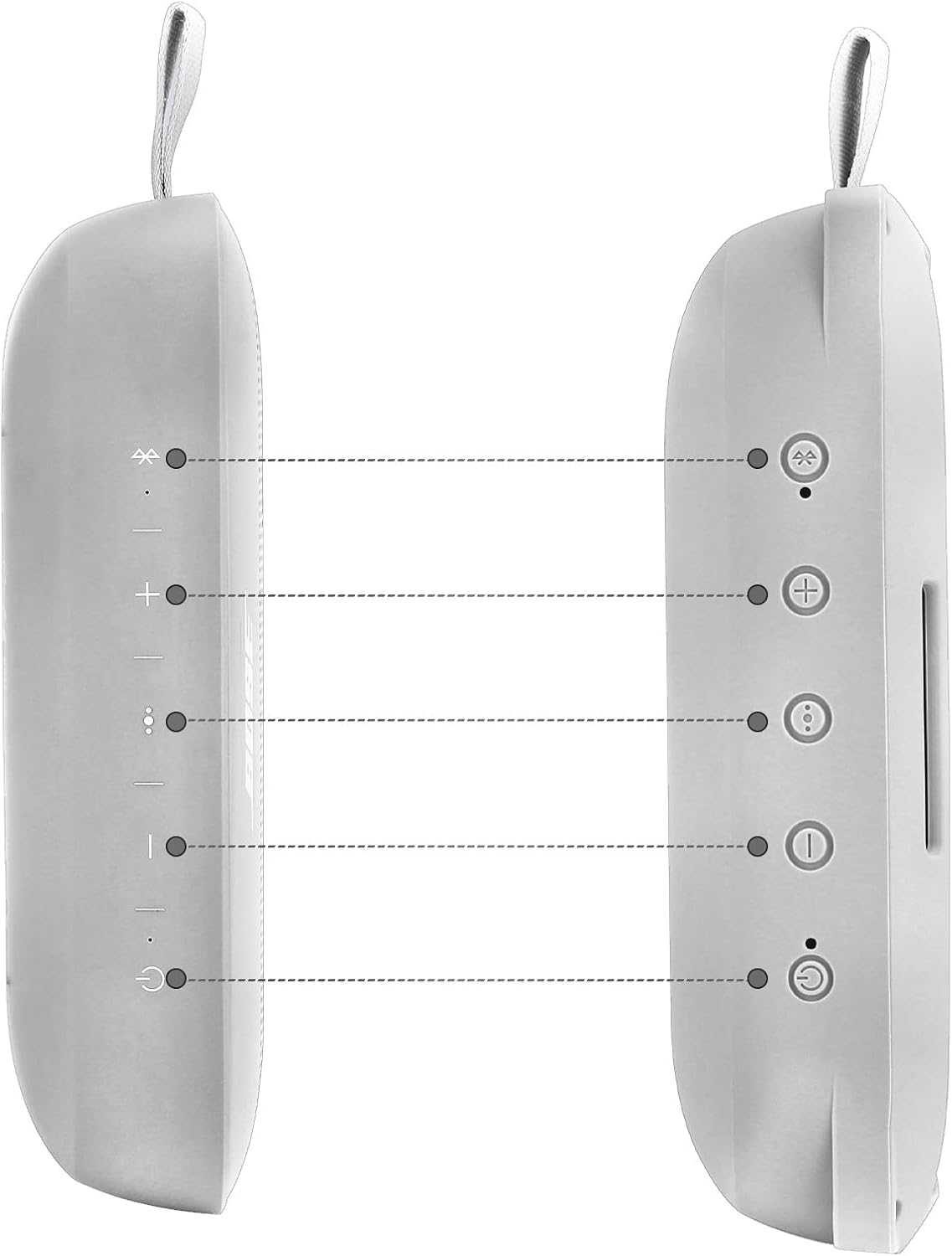 Bose SoundLink Flex Bluetooth Speaker Silicone Case - Soft Protective Cover Replacement for Bose SoundLink Flex (White Smoke) - Perfect for Outdoor, Travel & Waterproof Protection