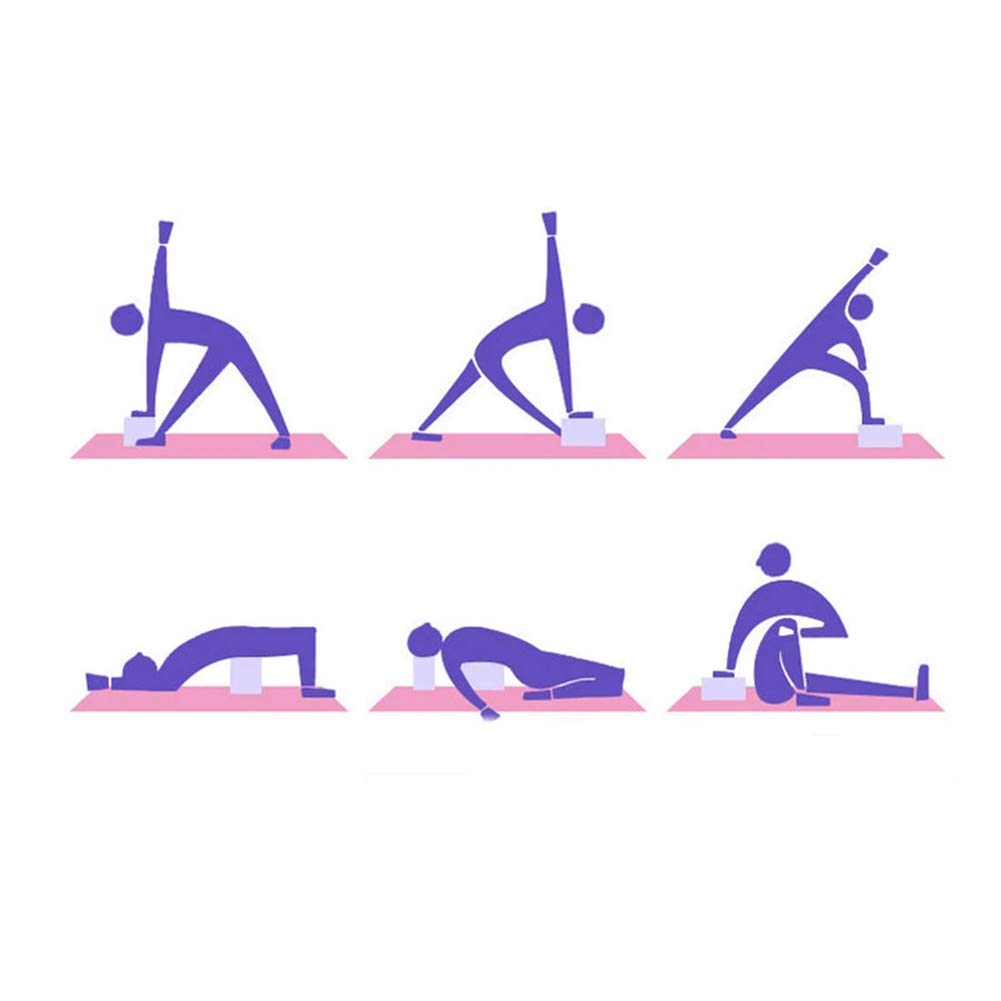 High Density EVA Foam Bricks - Yoga Blocks for Exercise, Strength Training & Pilates - Non-Slip Support for Yoga Poses, Stretching & Home Workouts