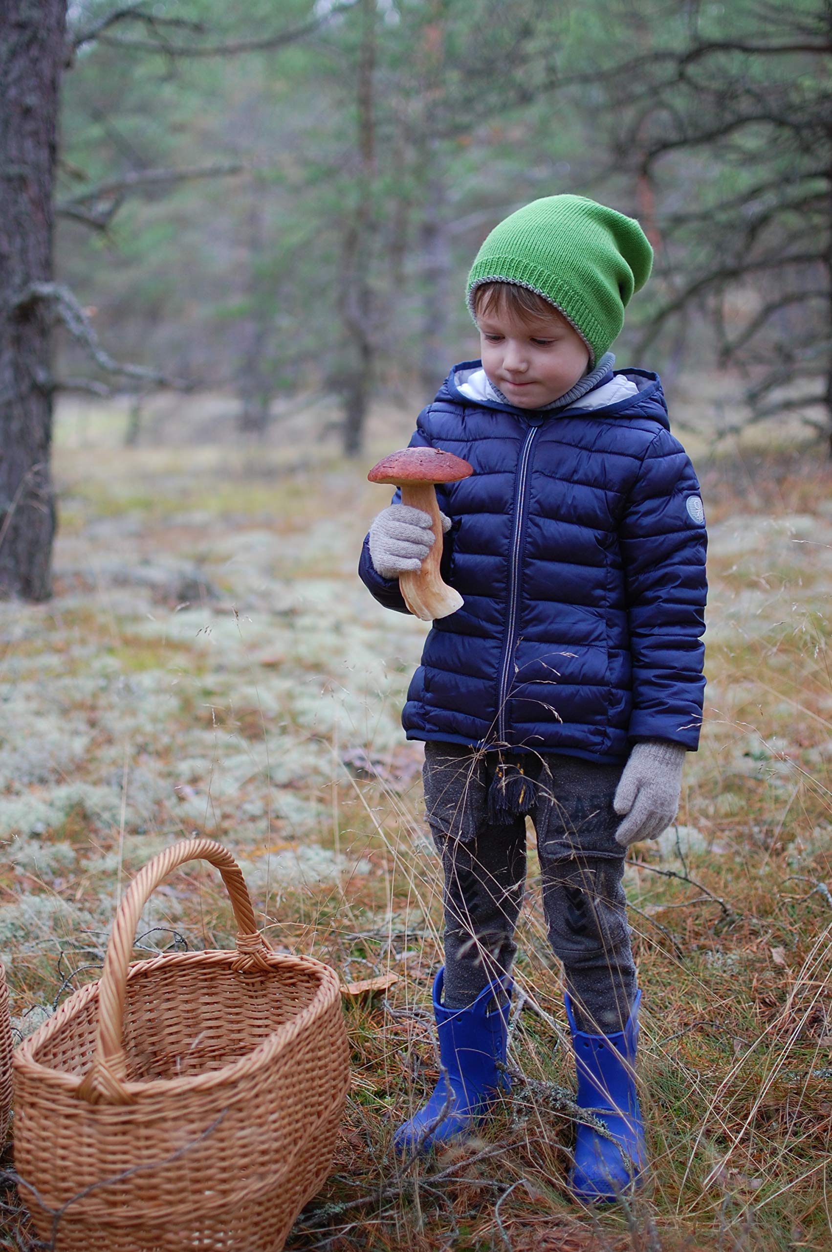 100% Merino Wool Fingerless Gloves for Kids - Warm Knitted Mittens for Boys & Girls - Perfect for Winter Play, Outdoor Activities & School