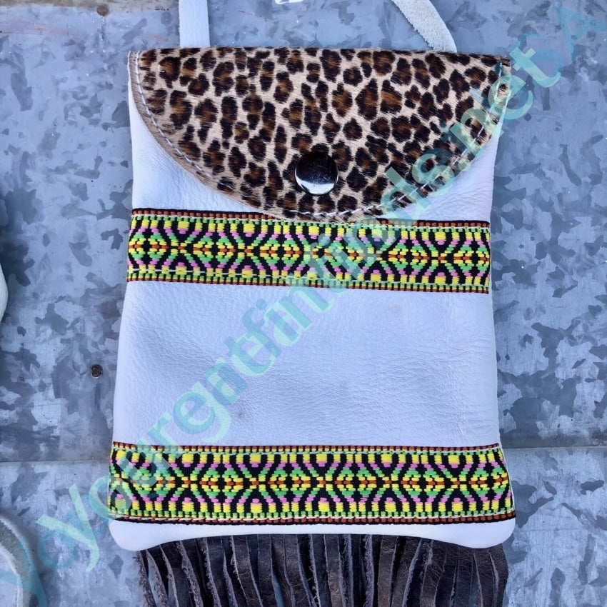 Vintage Leather Crossbody Fringed Handbag - Mexican Style Boho Purse for Women | Perfect for Travel, Music Festivals & Everyday Use