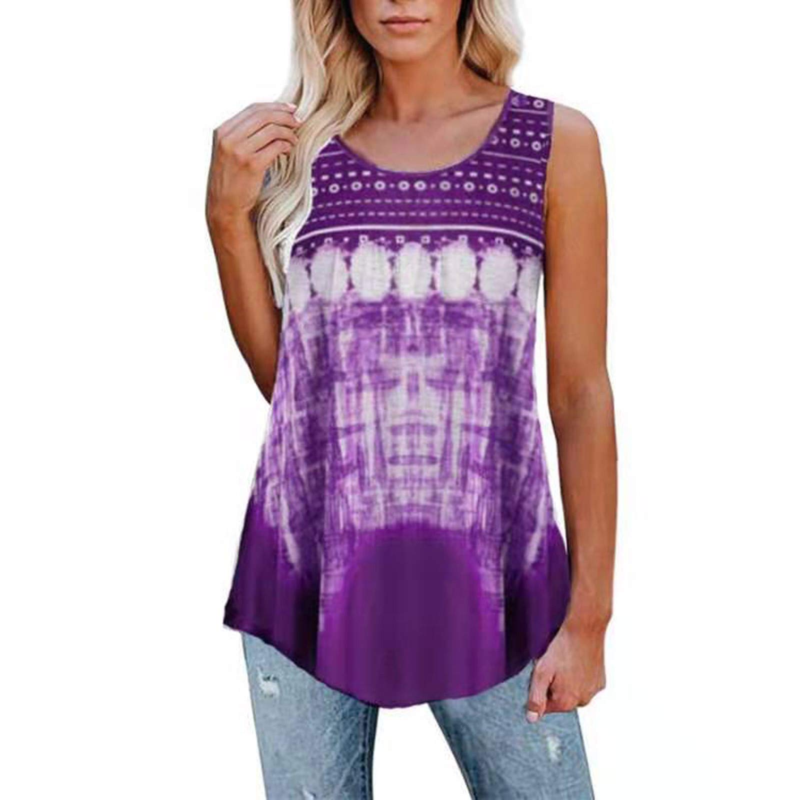 Women's Graphic Tank Tops - Sleeveless Workout & Casual Blouse for Summer | Gym, Beach, Party & Everyday Wear