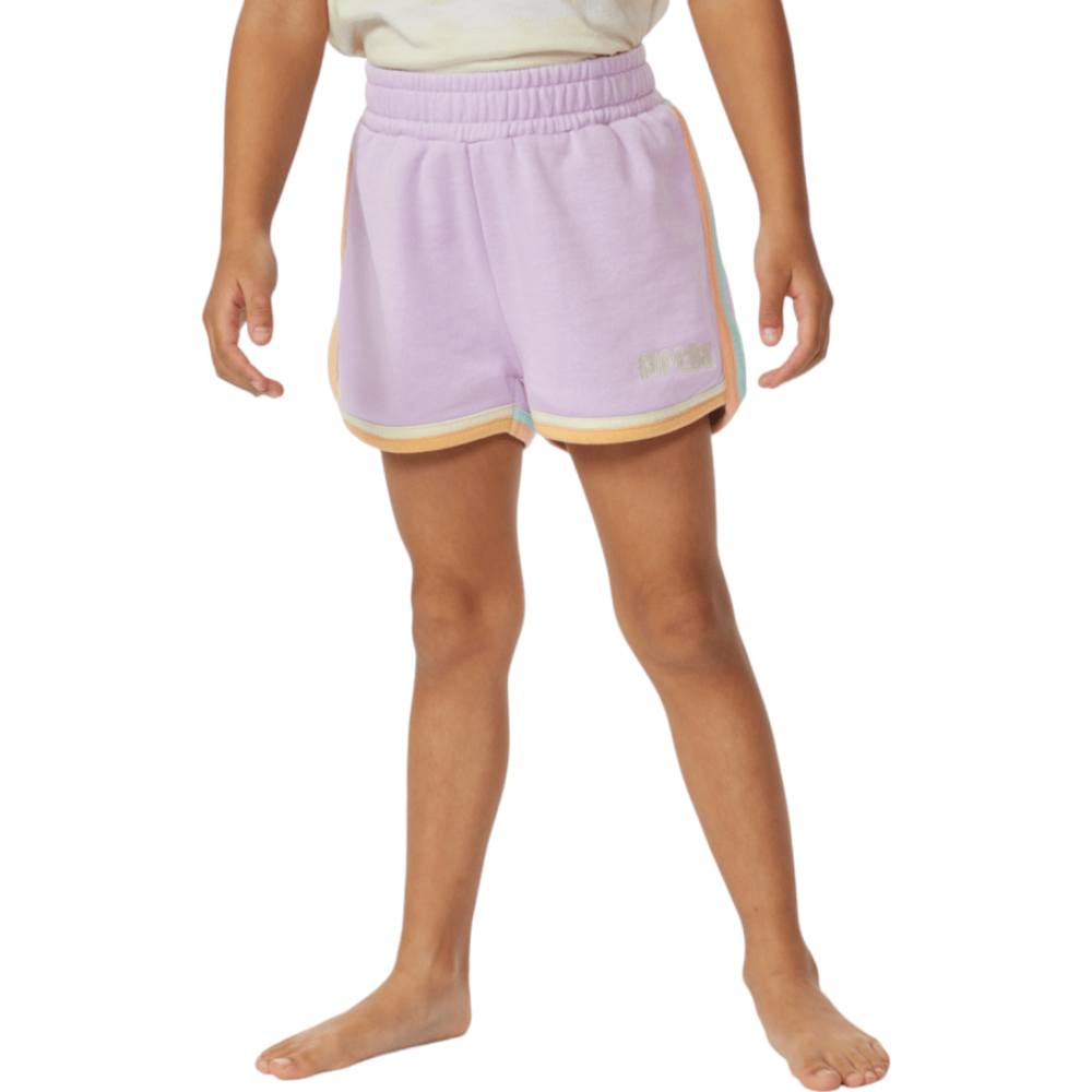 Rip Curl Surf Revival Fleece Shorts for Girls (1-8 Years) - Soft & Warm Fleece Shorts for Surfing, Beach & Outdoor Activities