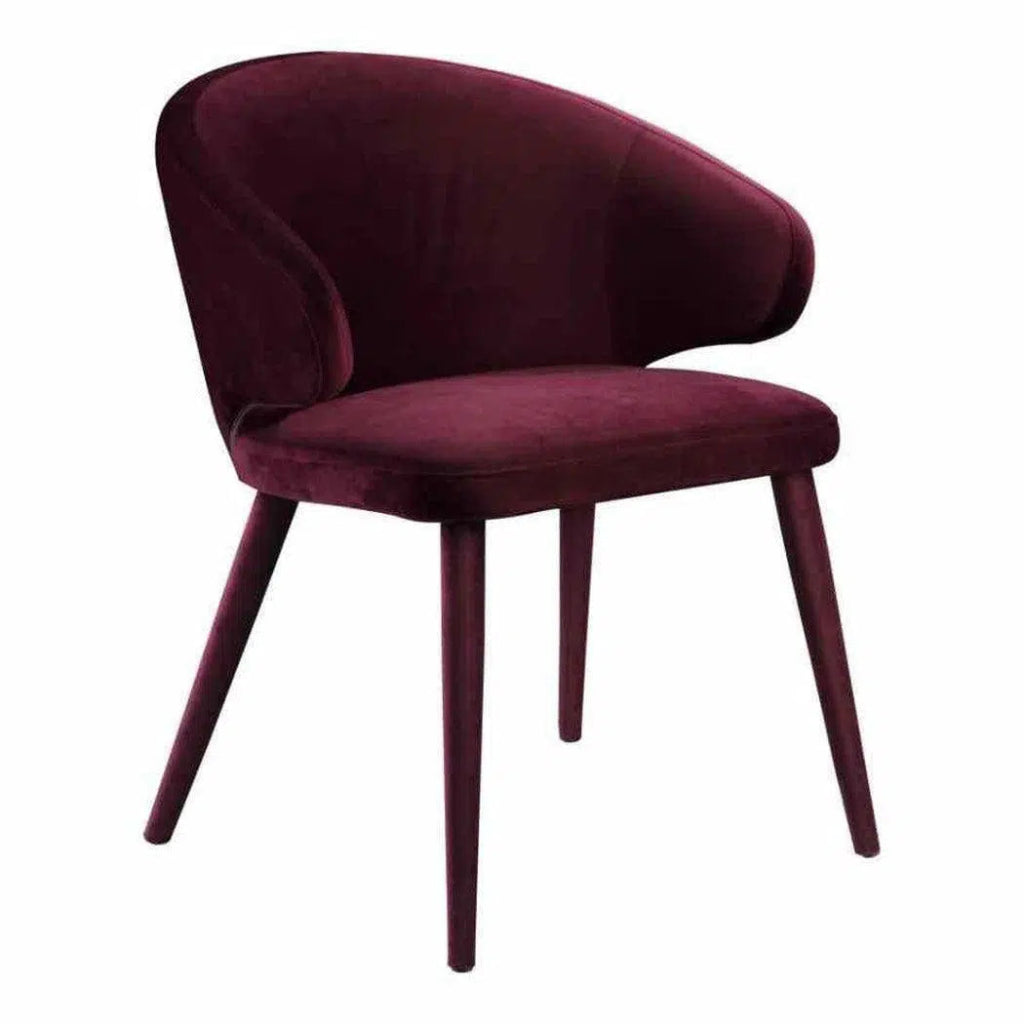 24.5 Inch Art Deco Dining Chair in Purple - Perfect for Modern Home, Restaurant, and Office Decor