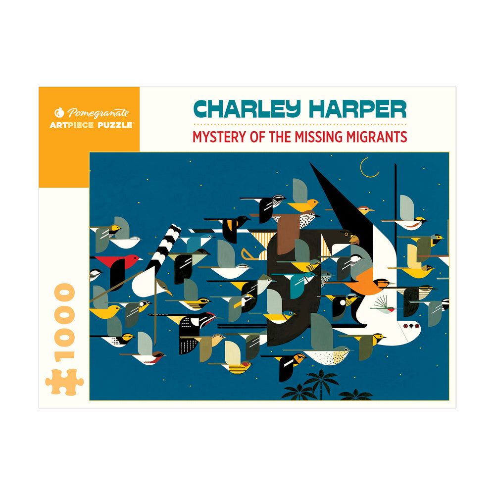 Charley Harper Mystery of the Missing Migrants 1000-Piece Jigsaw Puzzle | Wildlife Art Puzzle for Adults | Perfect for Home Decor, Gifts & Relaxation