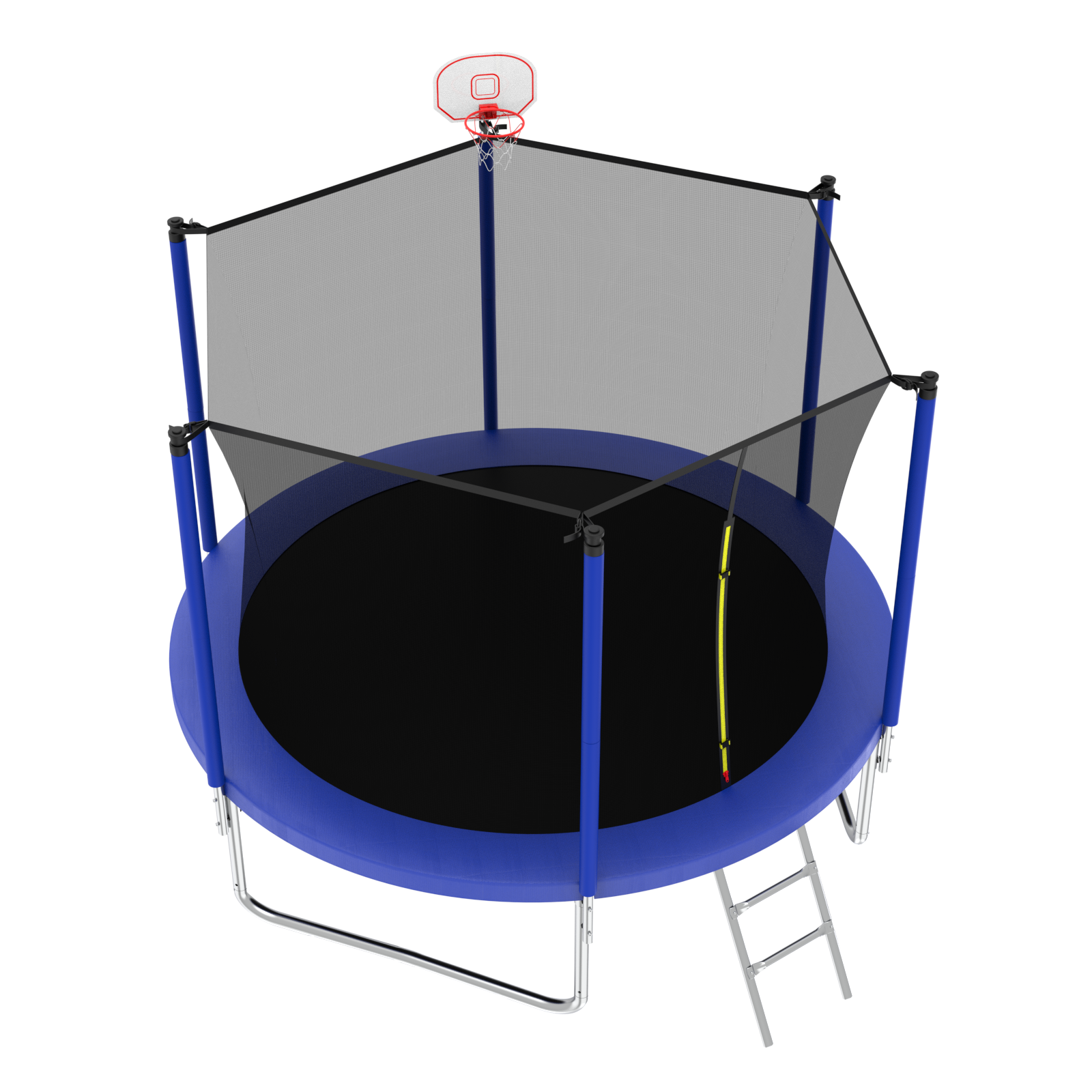10FT Kids Trampoline with Basketball Hoop & Safety Enclosure - ASTM Approved Outdoor Bounce Play Set for Backyard Fun - Easy Assembly for Children's Playtime, Birthday Gifts & Family Activities