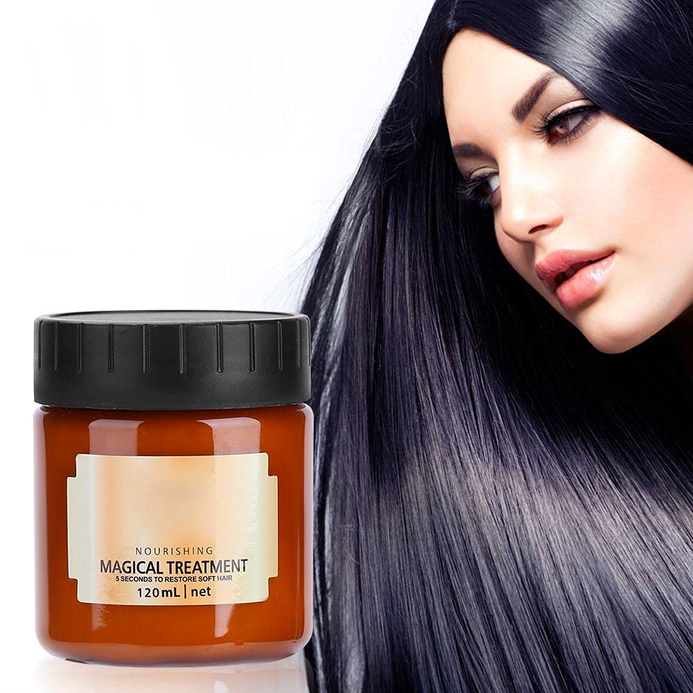 Professional 120ml Magical Hair Treatment Mask - Deep Conditioning & Nourishing for Dry, Damaged Hair | Softens & Smooths Hair Roots | Perfect for Salon-Quality At-Home Hair Care & Post-Color Treatment