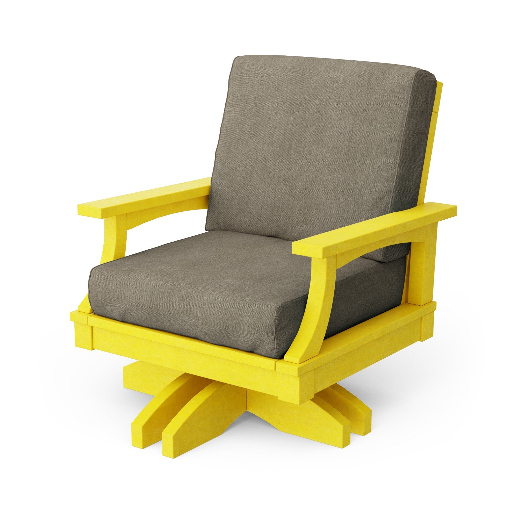 Heritage Deep Seating Swivel Chair - 360° Rotating Patio Lounge Chair with Cushions, Weather-Resistant Outdoor Furniture for Garden, Poolside & Backyard Relaxation
